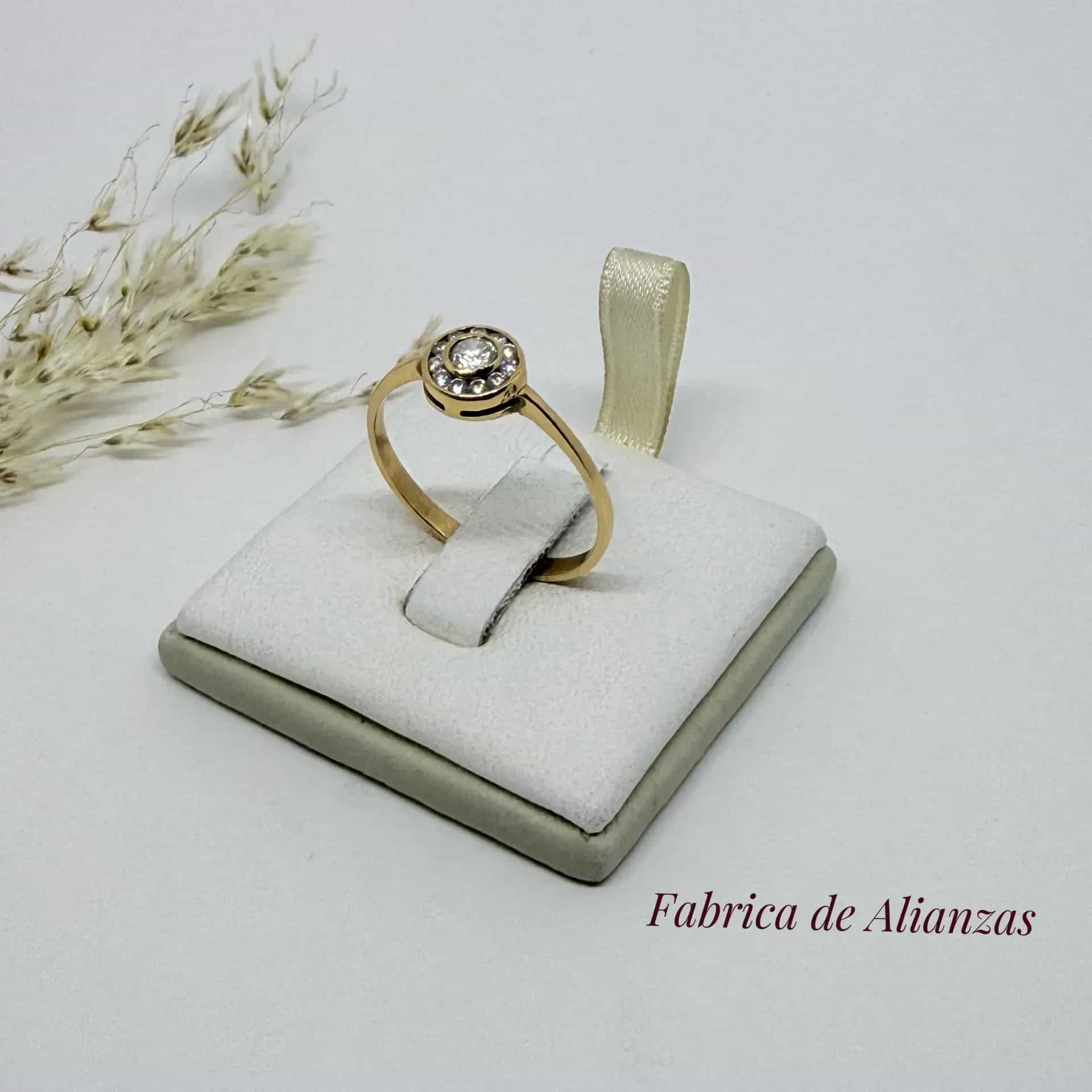 Anillo Ojo de Perdiz Piedra Blanca