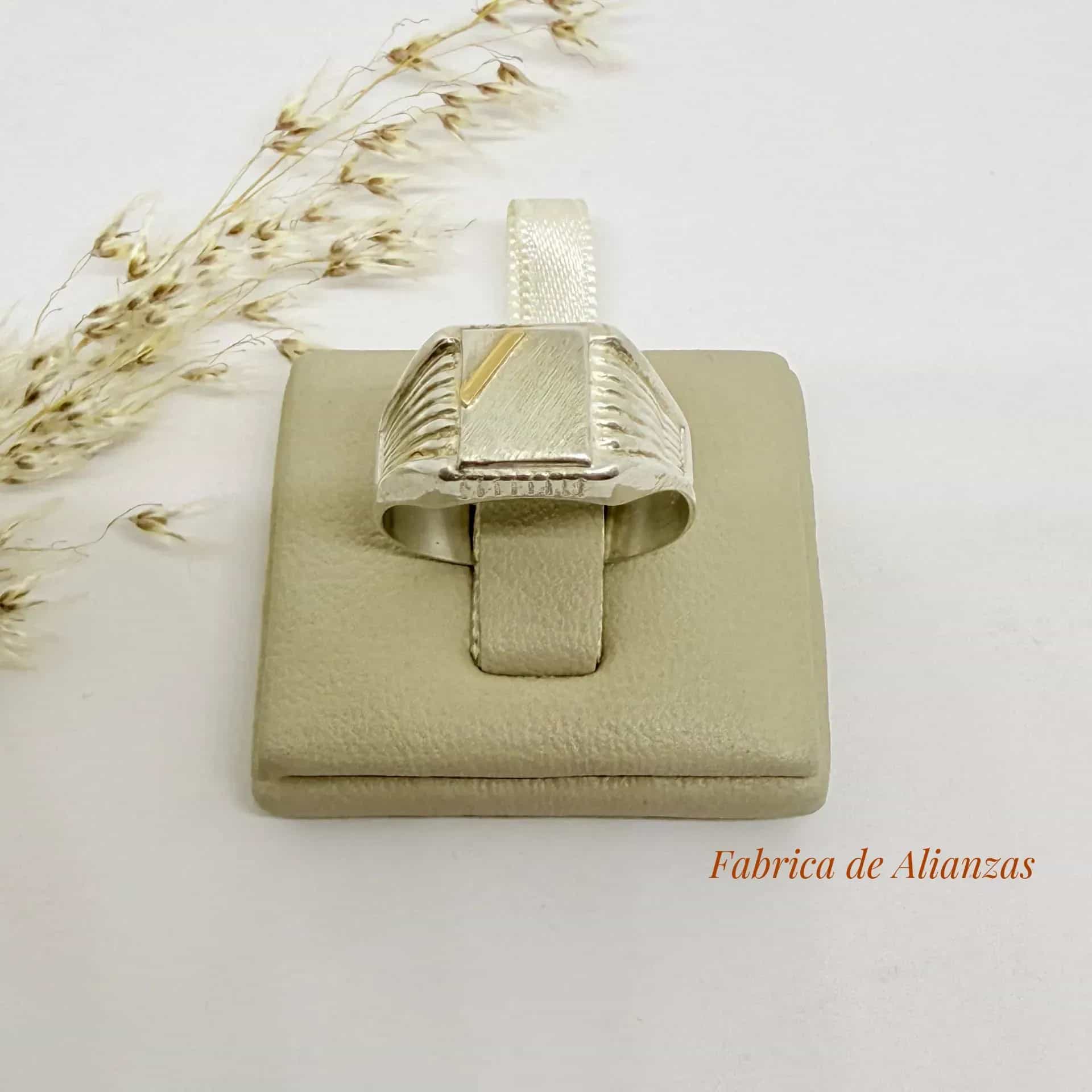 Anillo Sello Rectangular 13 por 11 milímetros