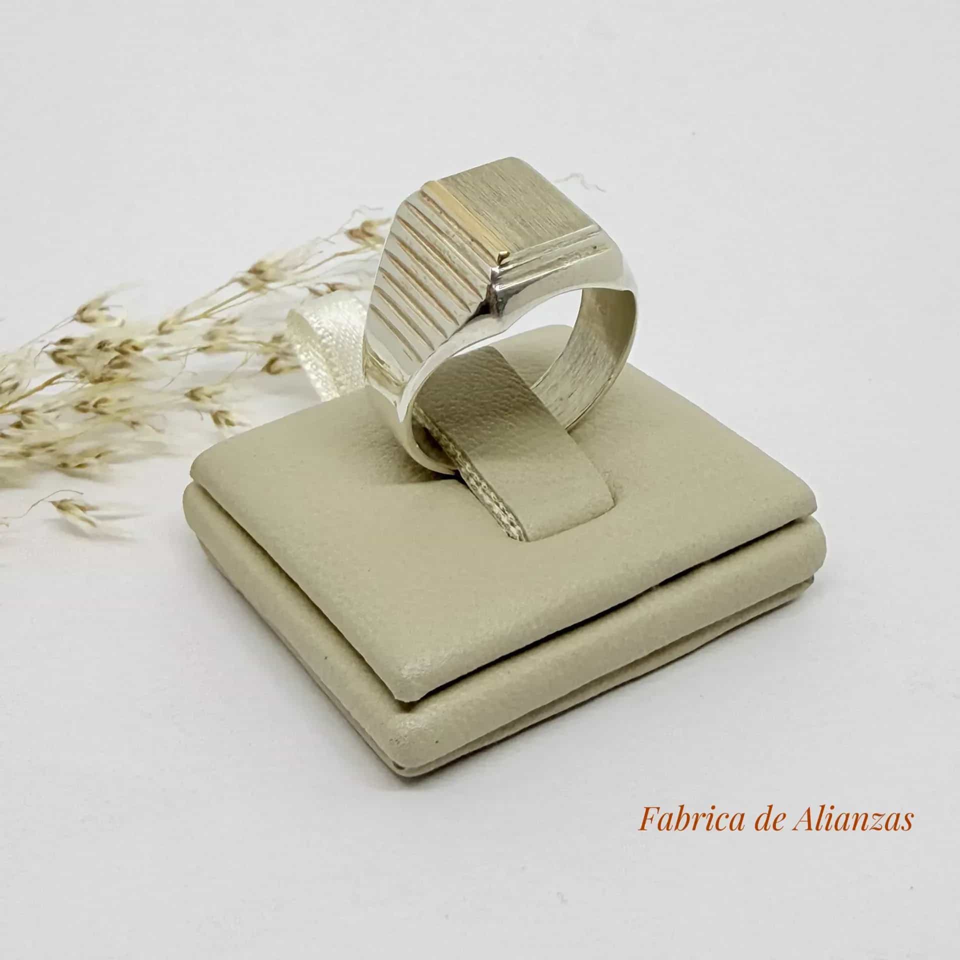 Anillo Sello Rectangular 10 por 8 milímetros