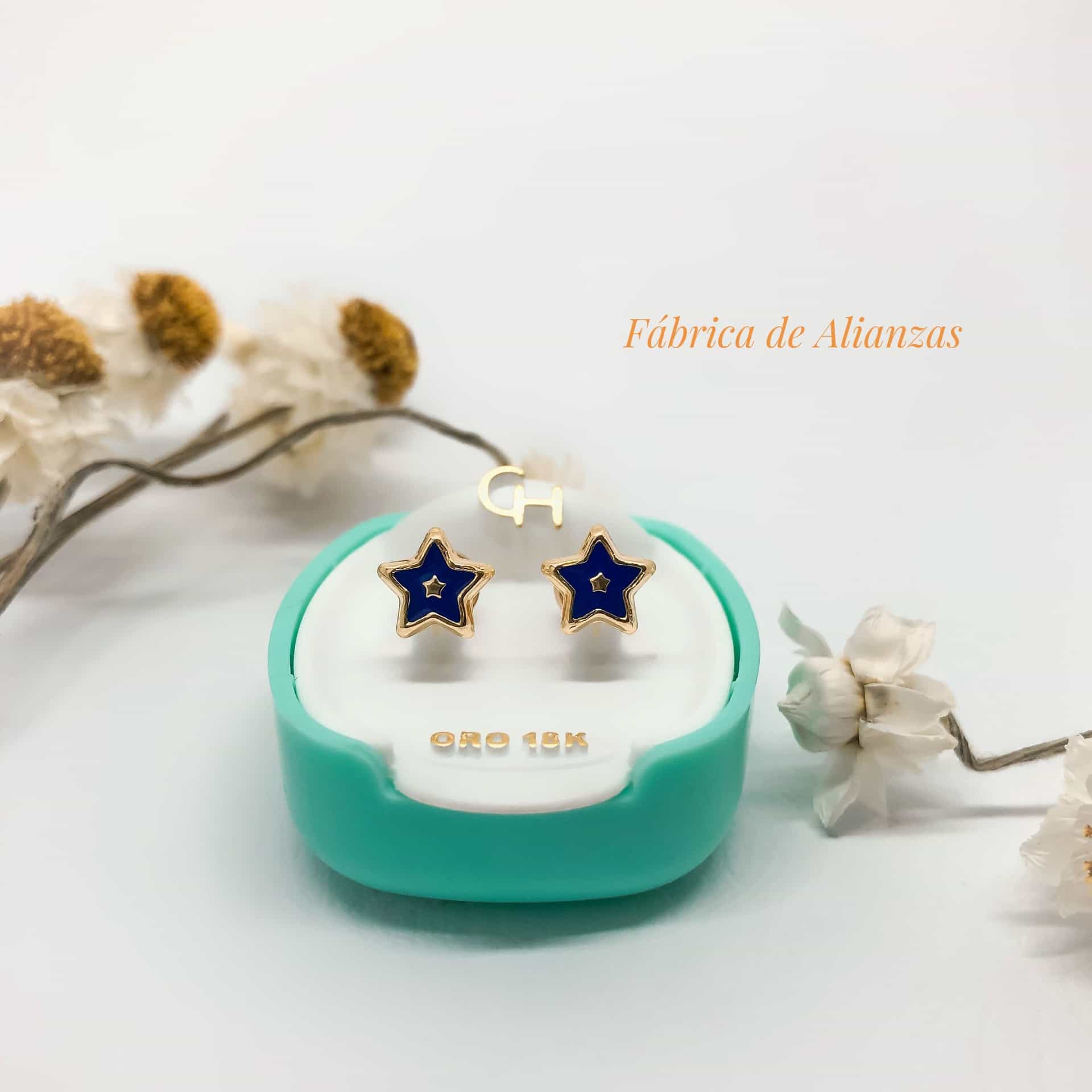 Aro Abridor Estrella Laquedada Azul