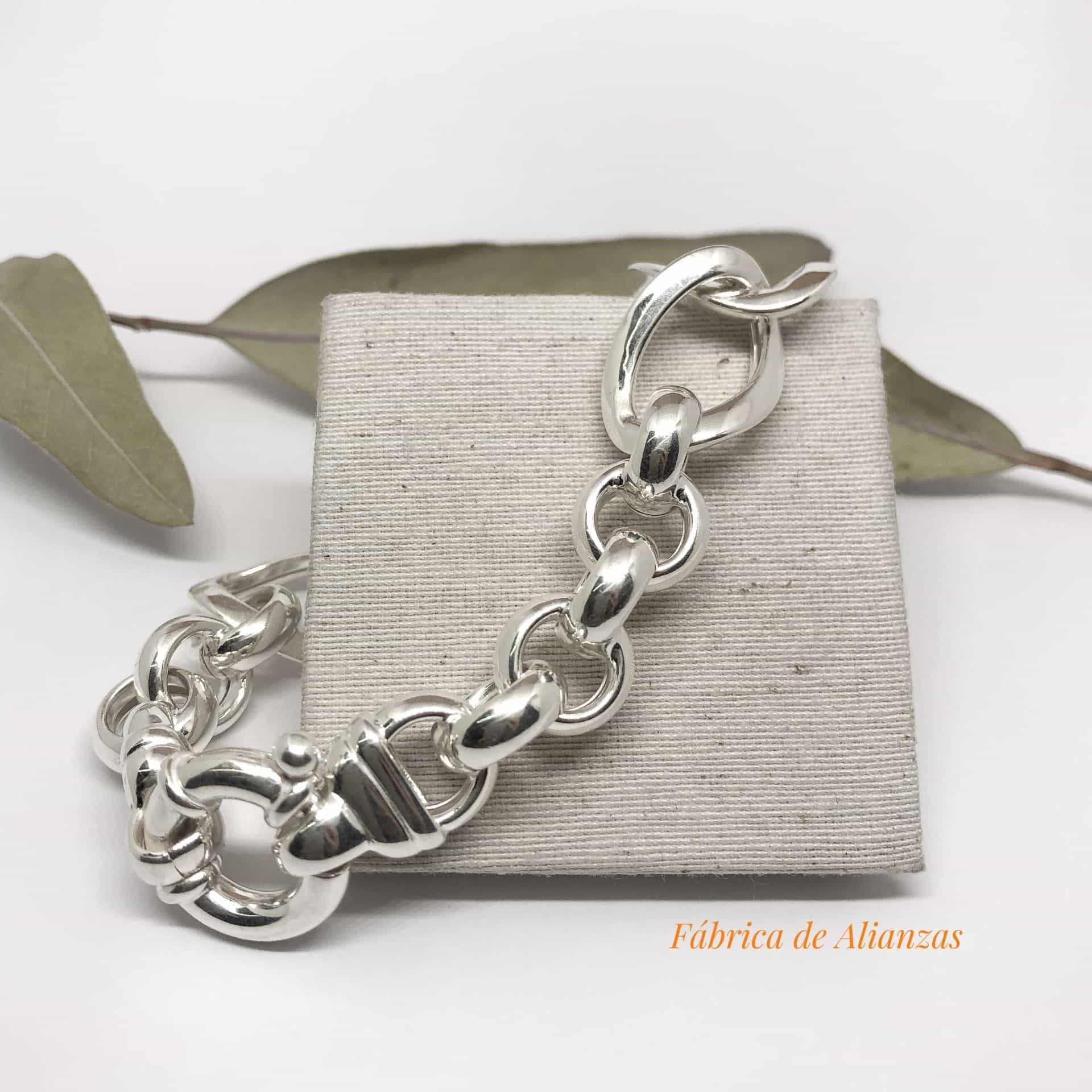 Pulsera Eslabones Combinados 5x2