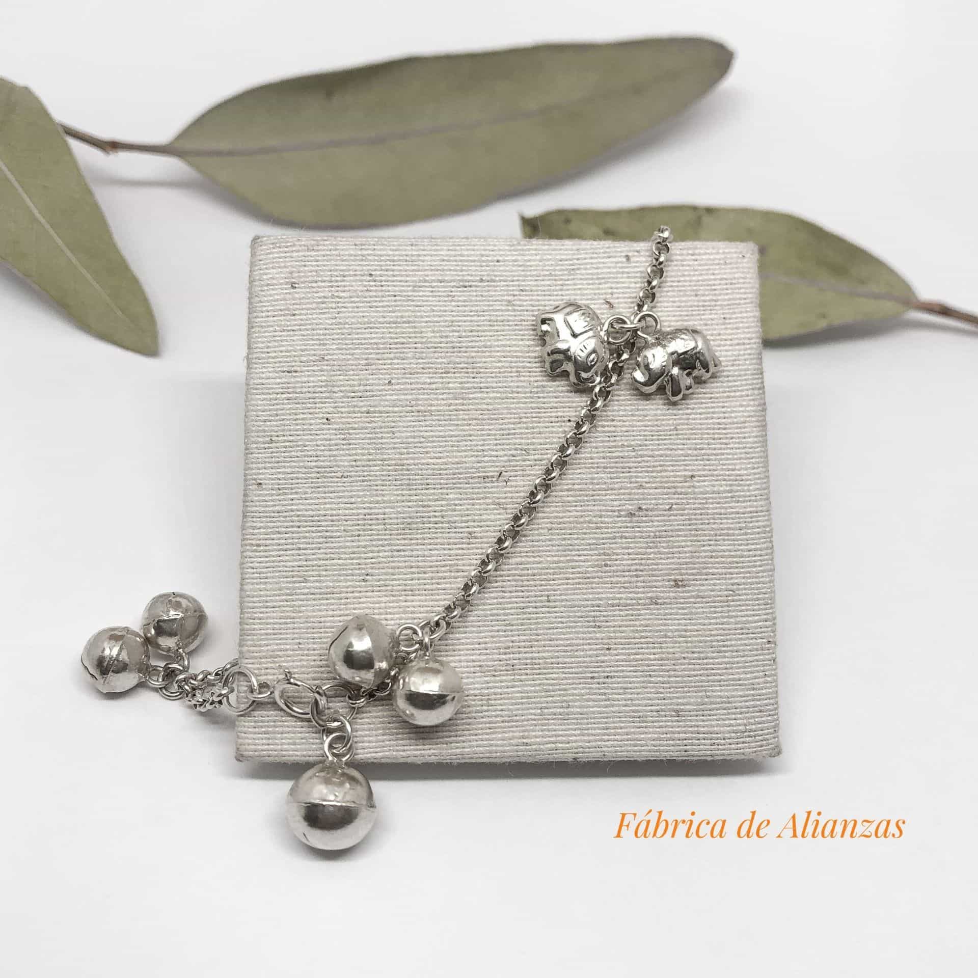 Pulsera Elefantes Y Llamador de Angeles
