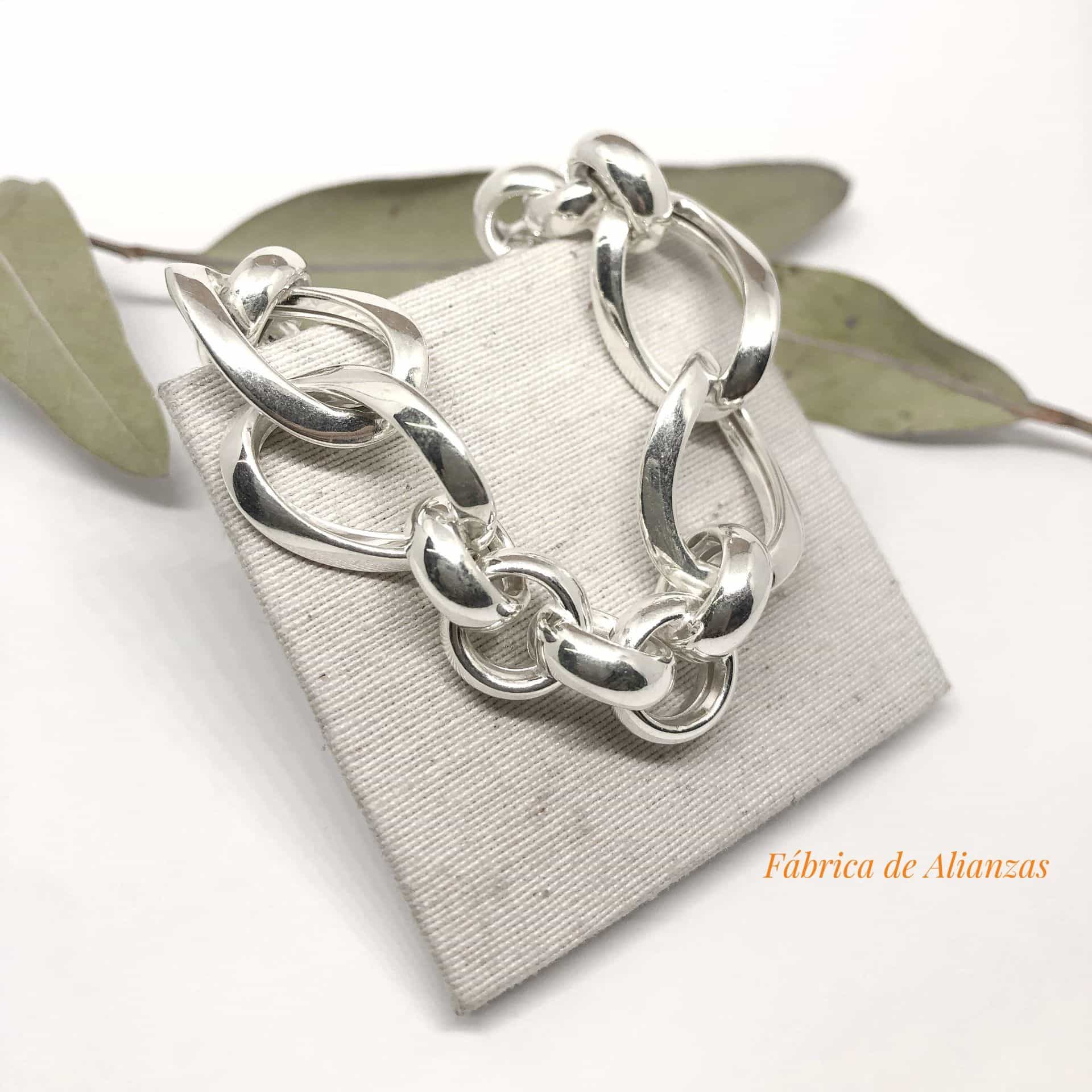 Pulsera Eslabones Combinados 5x2