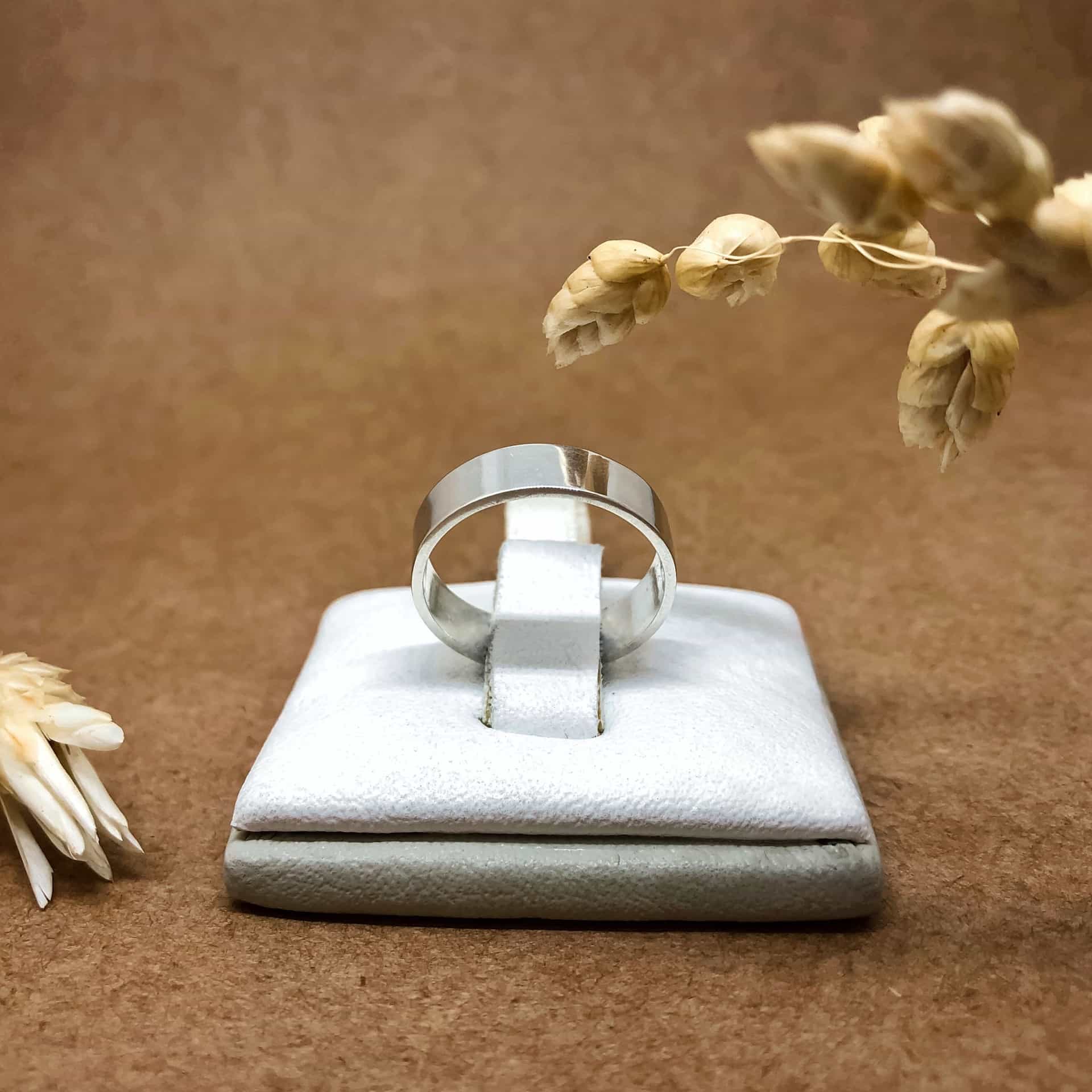 Alianza Cinta Oro Blanco