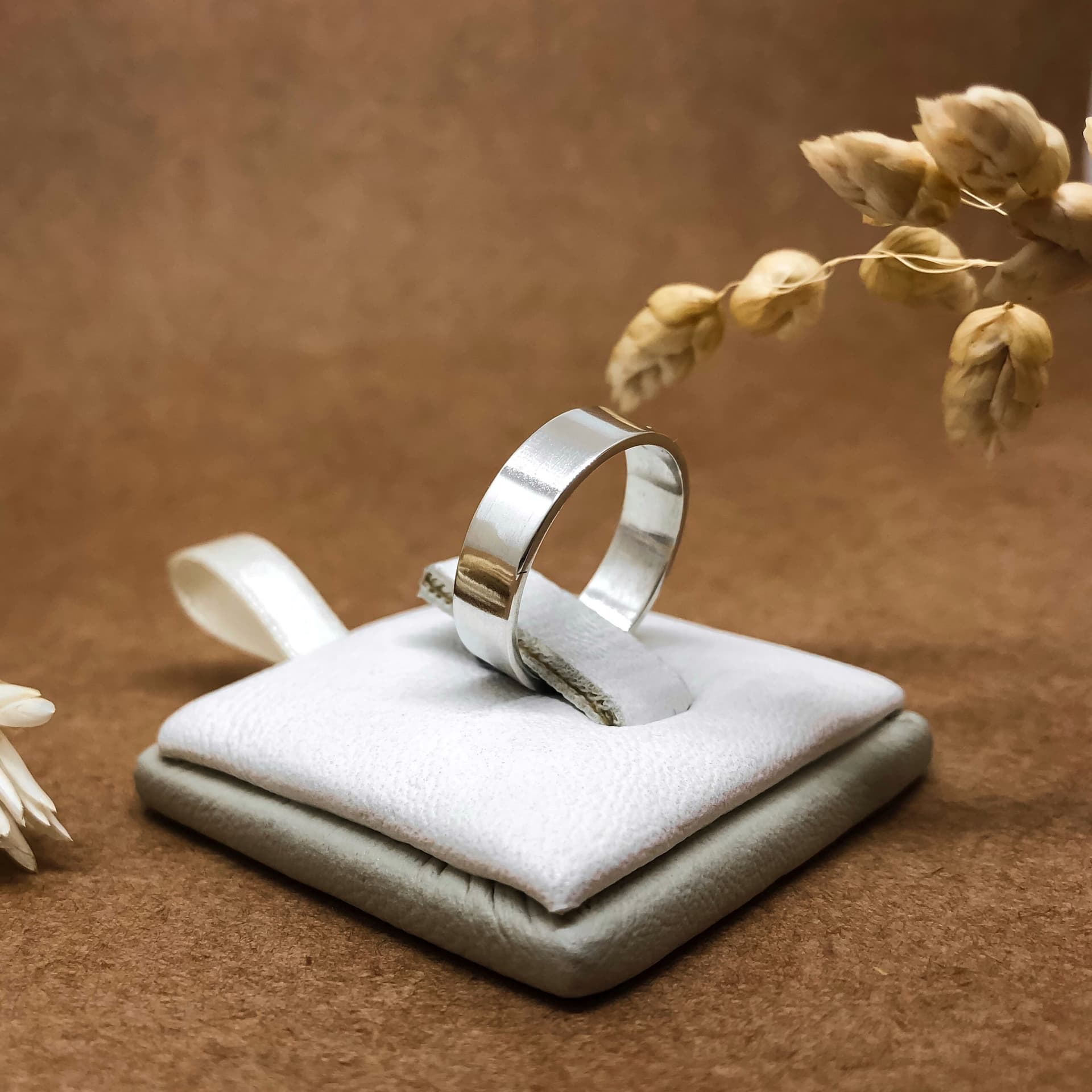 Alianza Cinta Oro Blanco