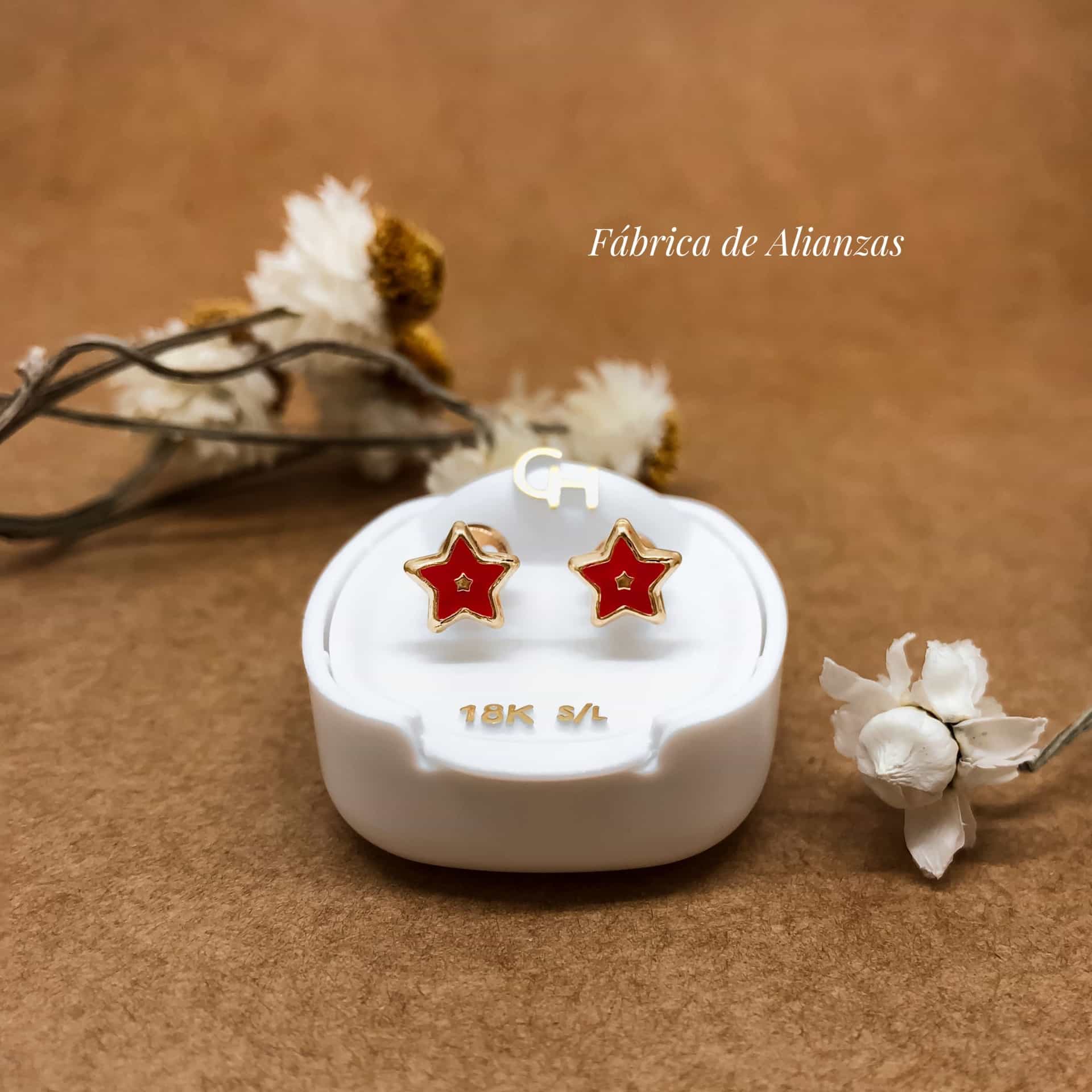 Aro Abridor Estrella Laqueada Roja