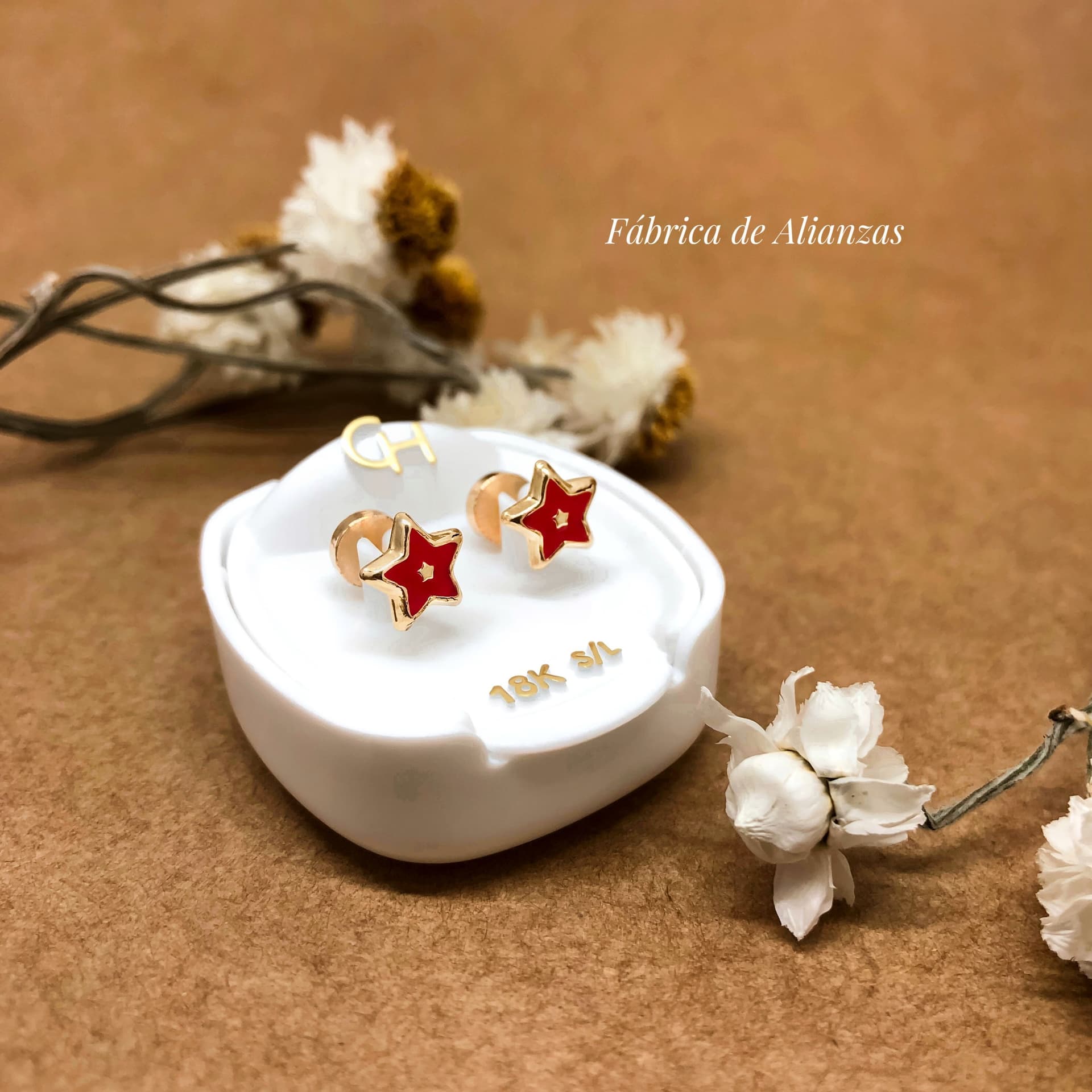 Aro Abridor Estrella Laqueada Roja