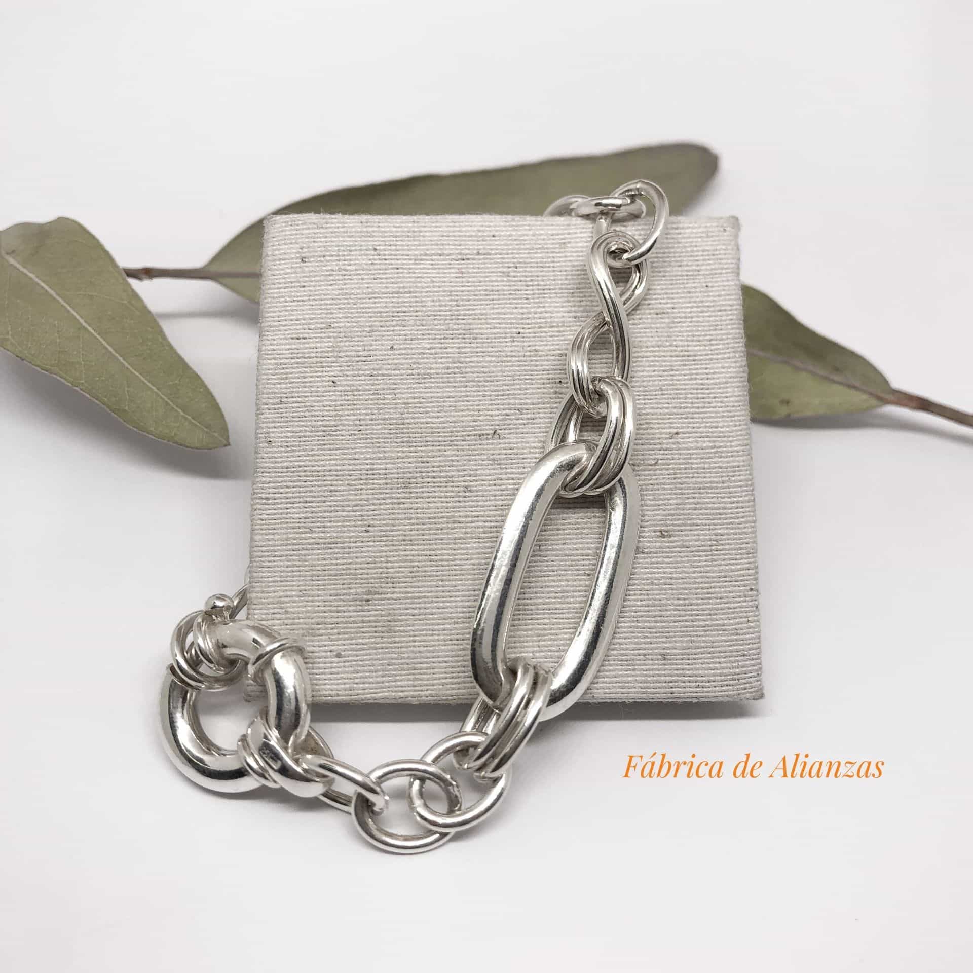 Pulsera Cuatro Eslabones Combinados