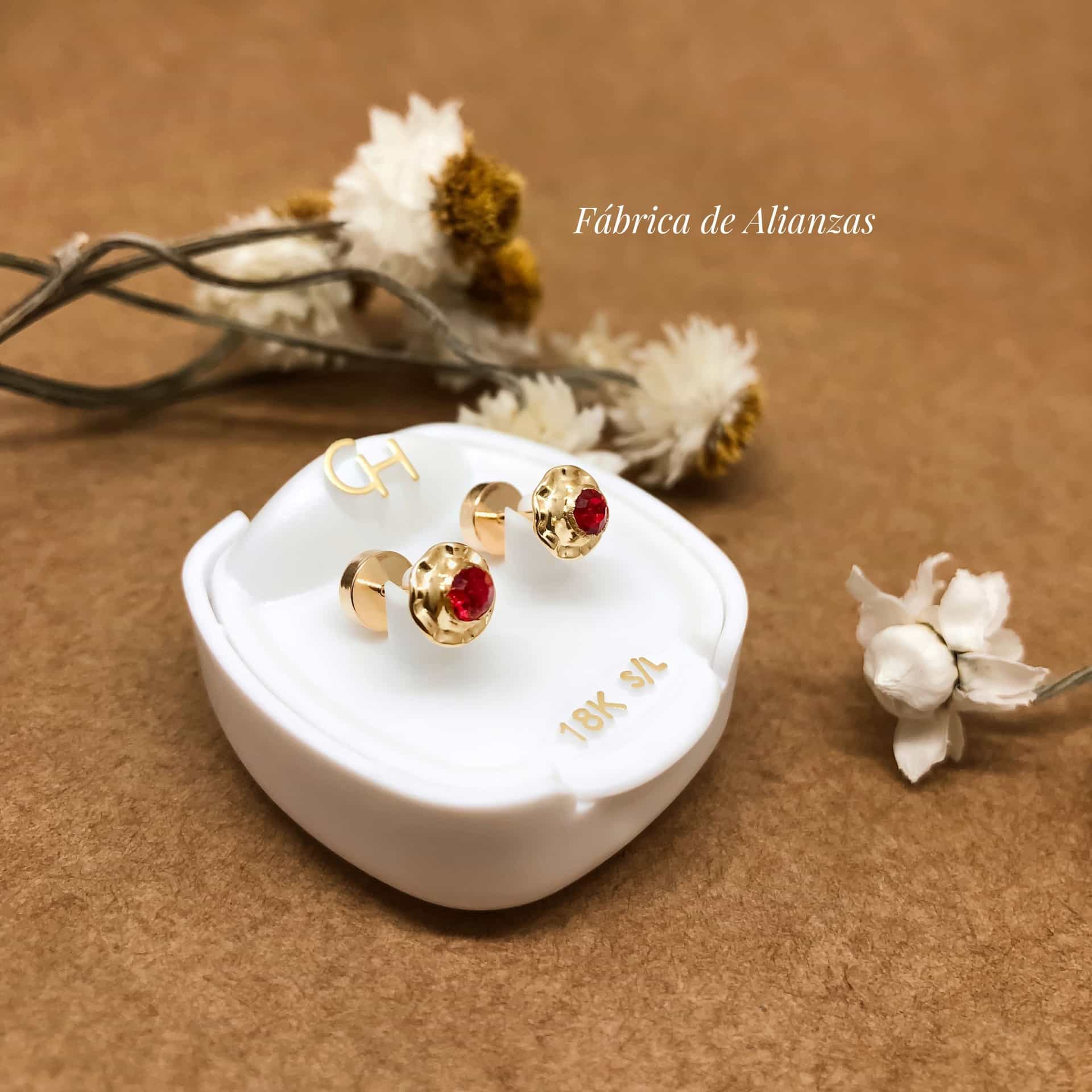 Aro Abridor Piedra Roja Chico