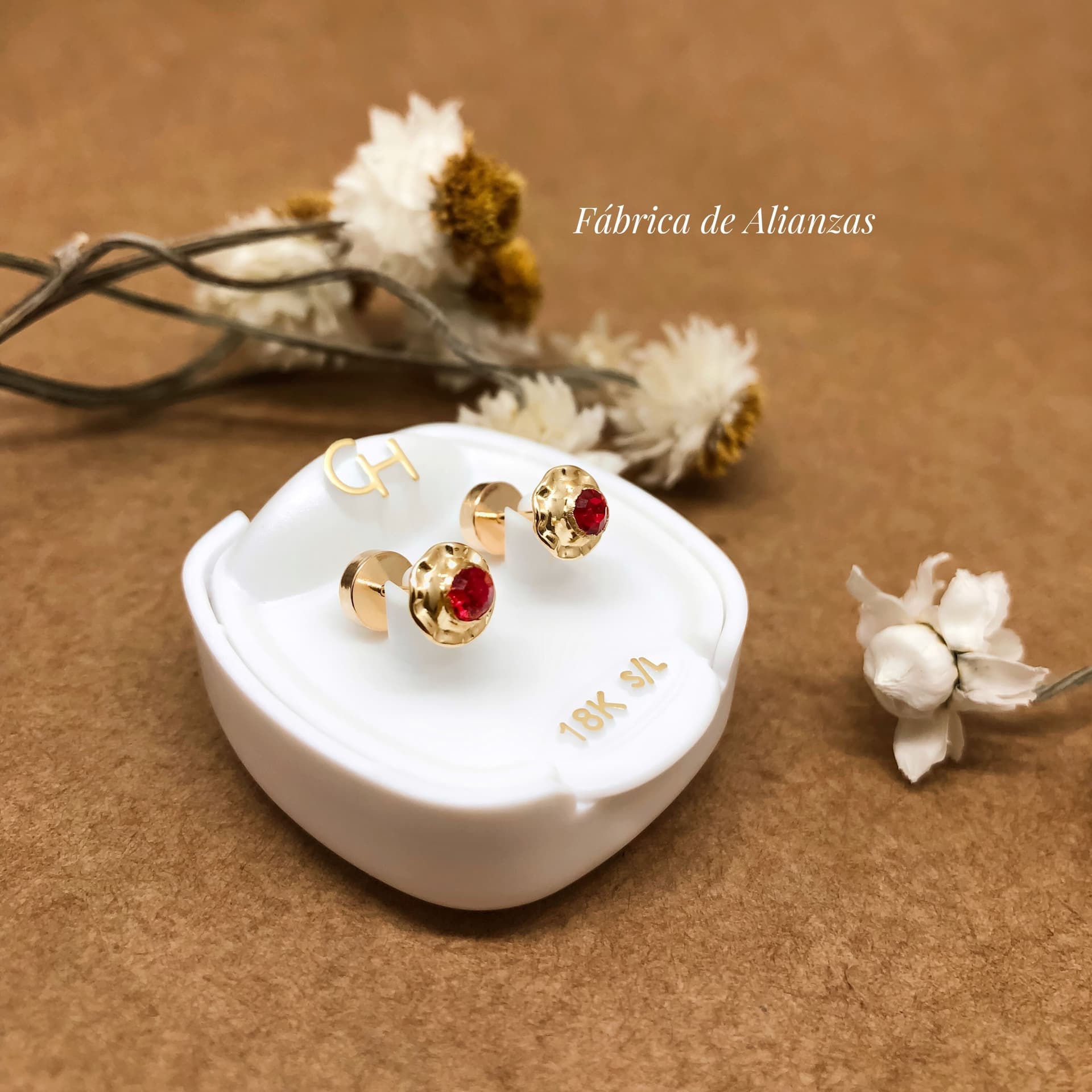 Aro Abridor Piedra Roja Chico