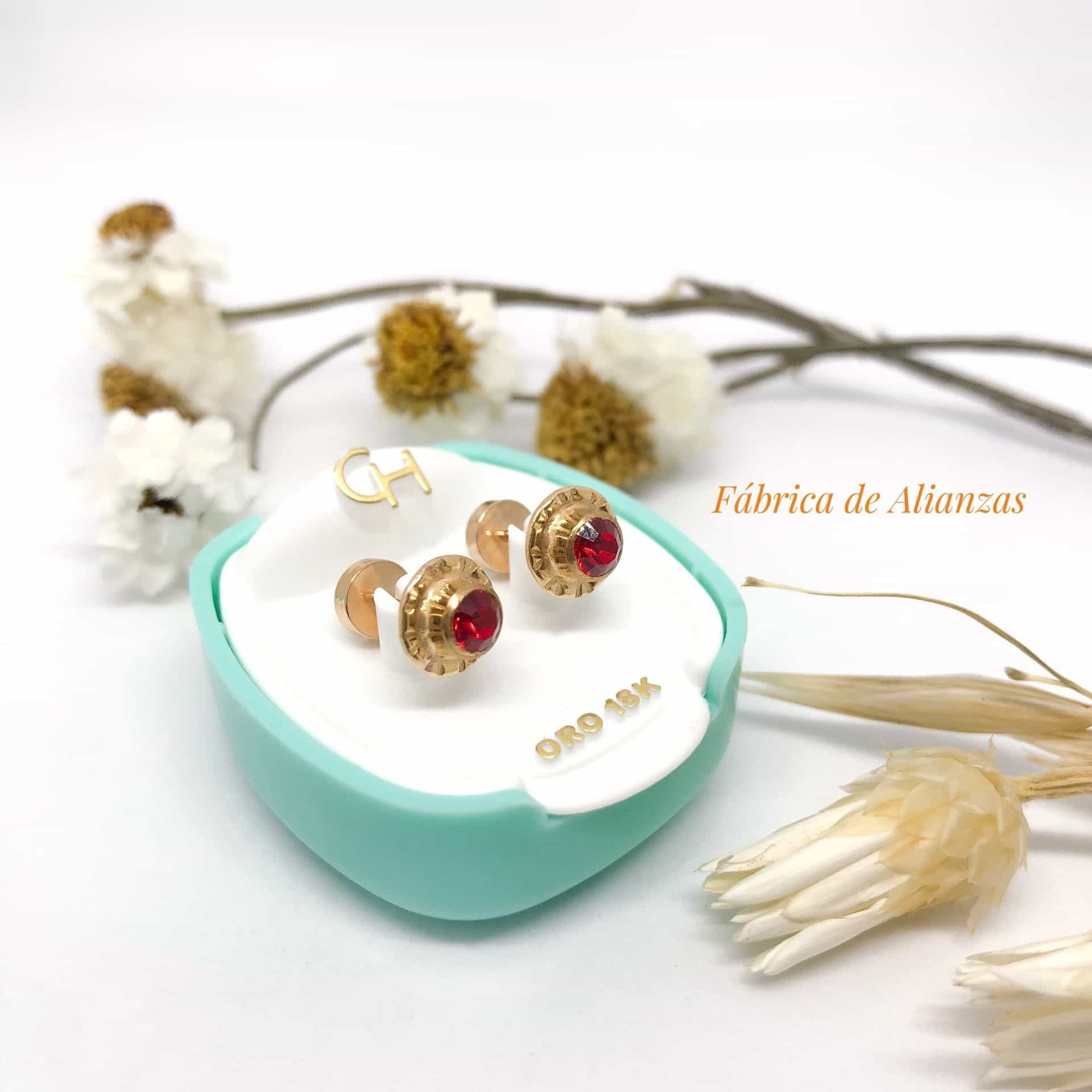 Aro Abridor Piedra Roja Grande