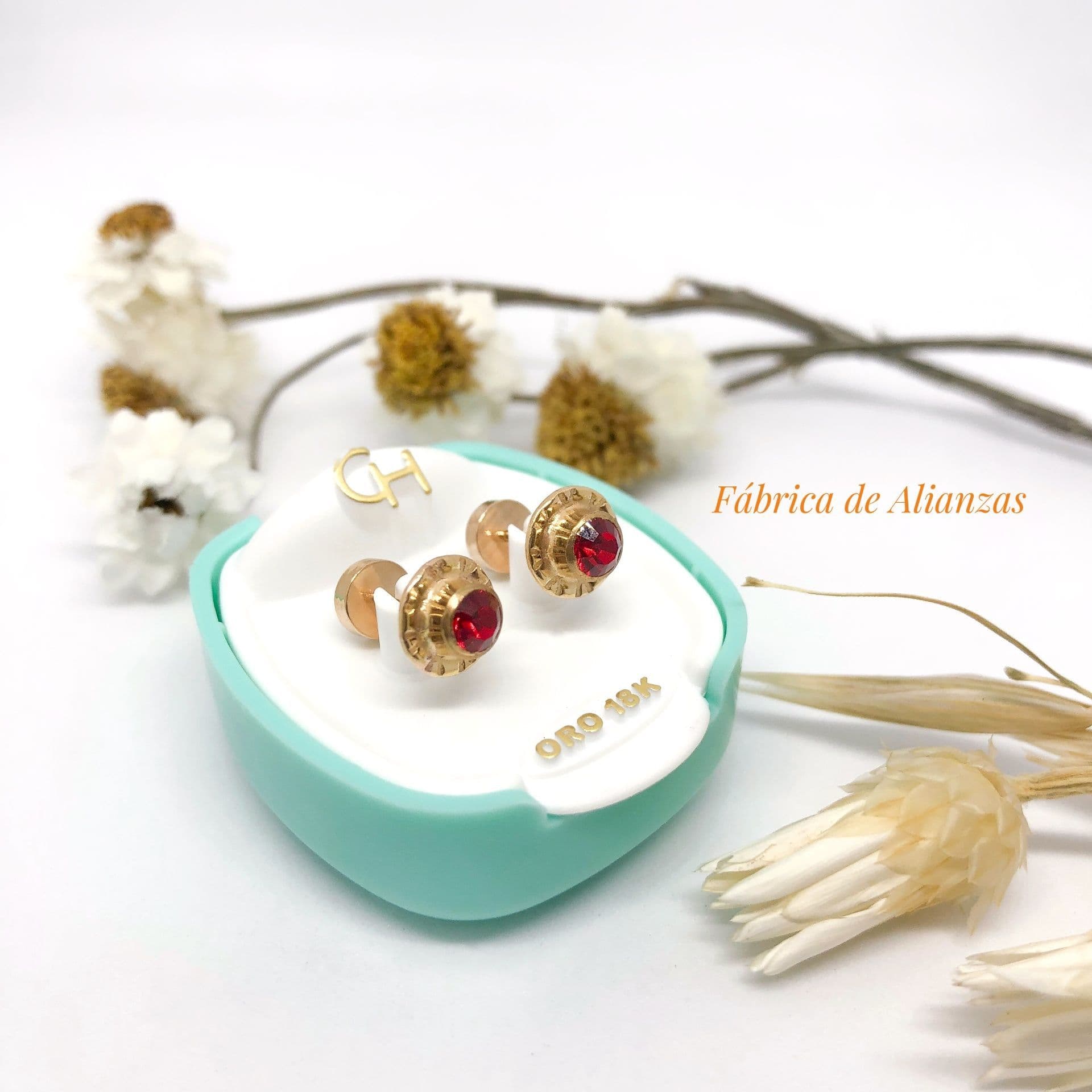 Aro Abridor Piedra Roja Grande