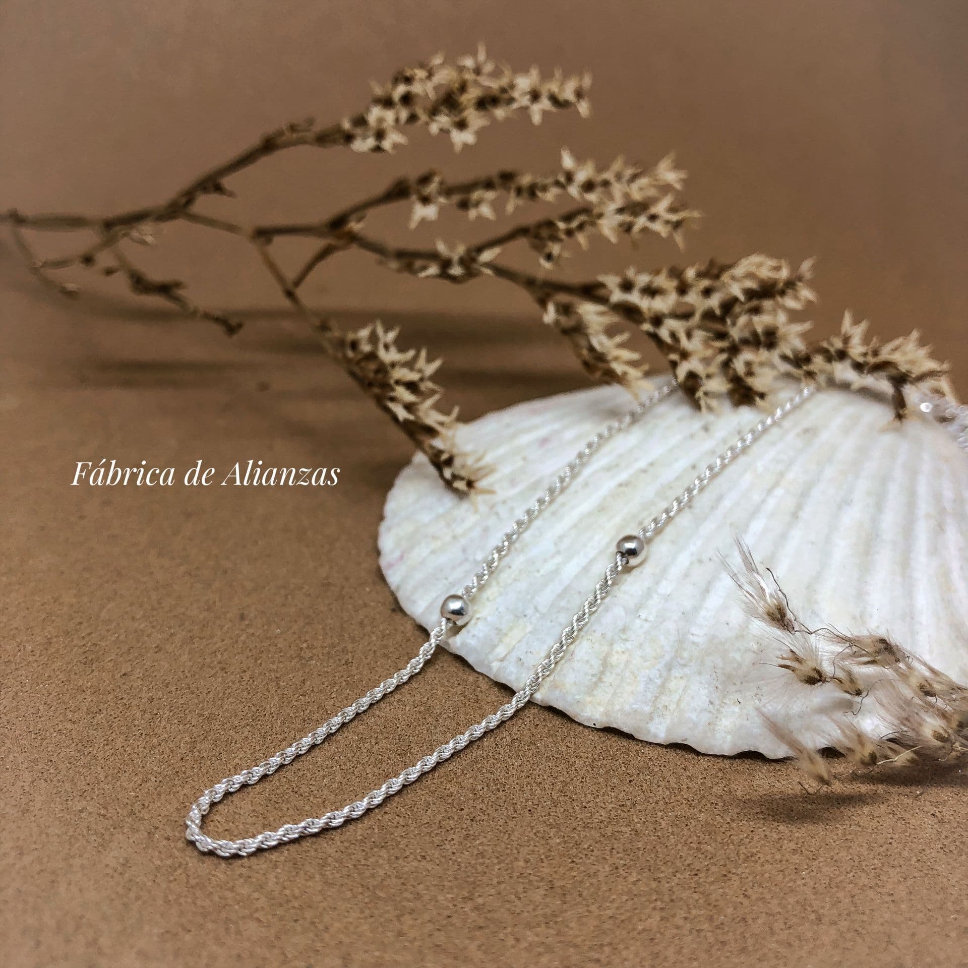 Cadena Soga con 5 Bolitas