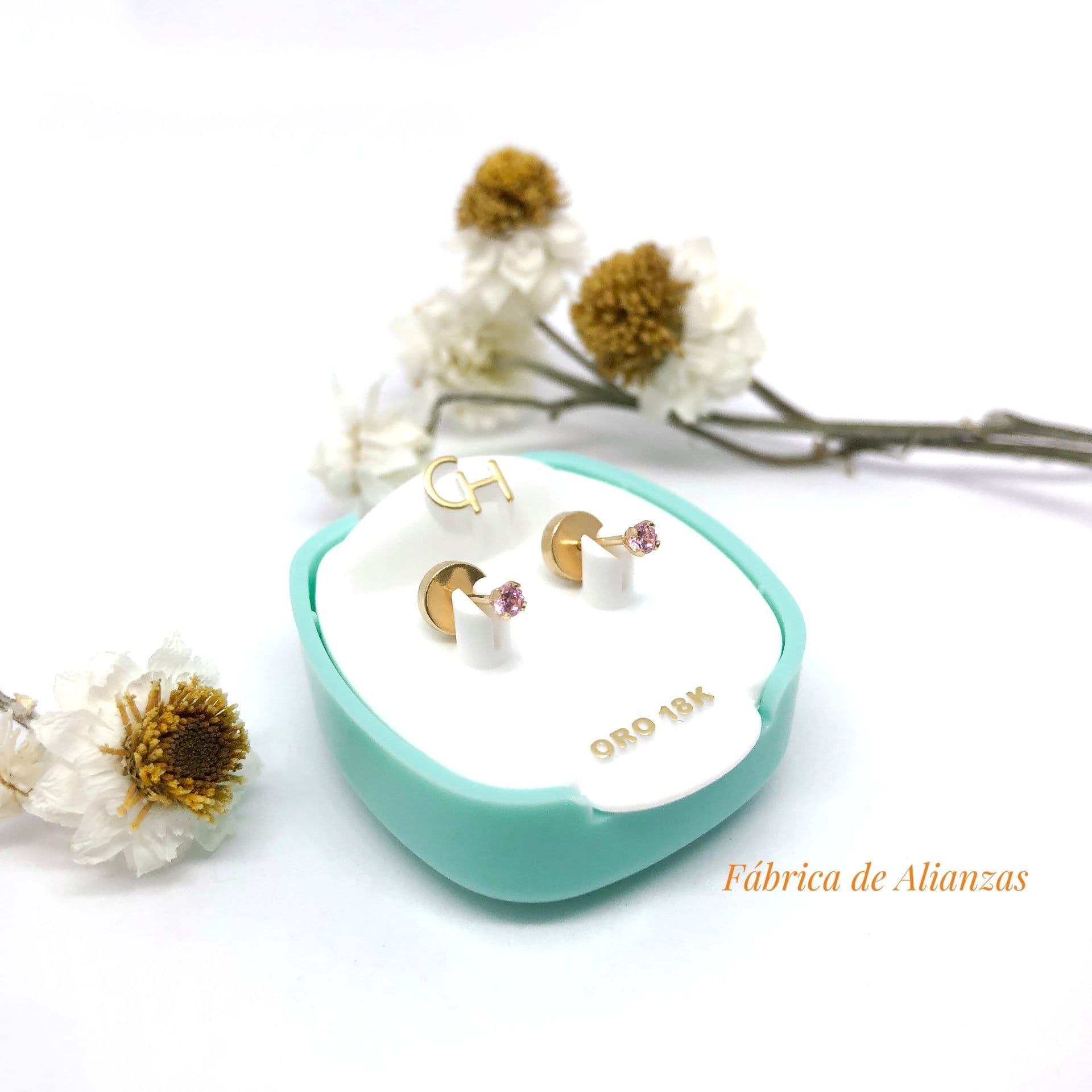 Aro Abridor Grifa Chica Piedra  Rosa