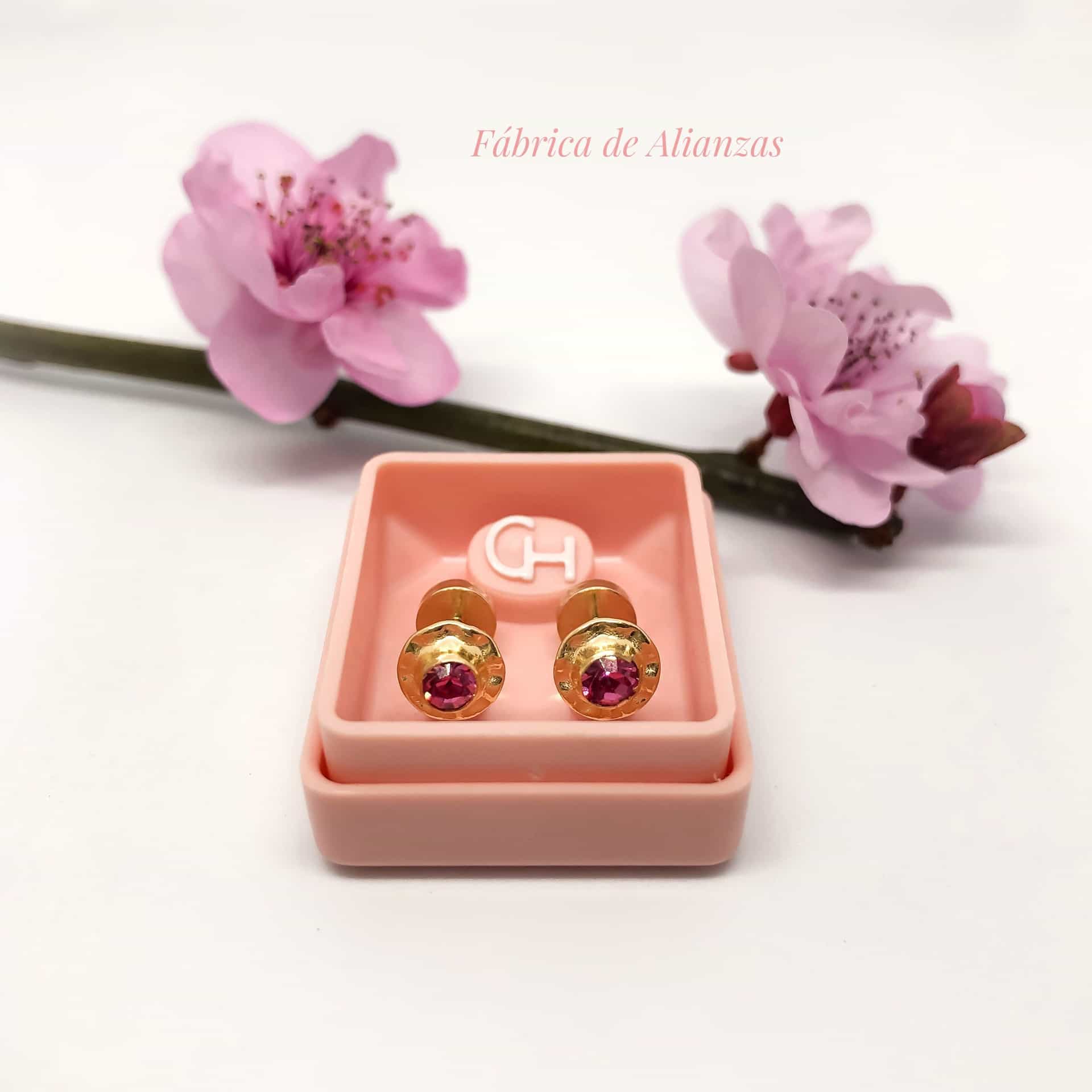 Aro Abridor Piedra Rosa Mediana