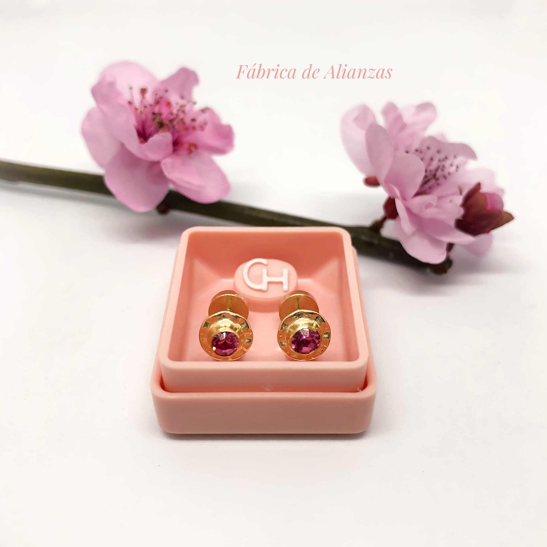 Aro Abridor Piedra Rosa Mediana