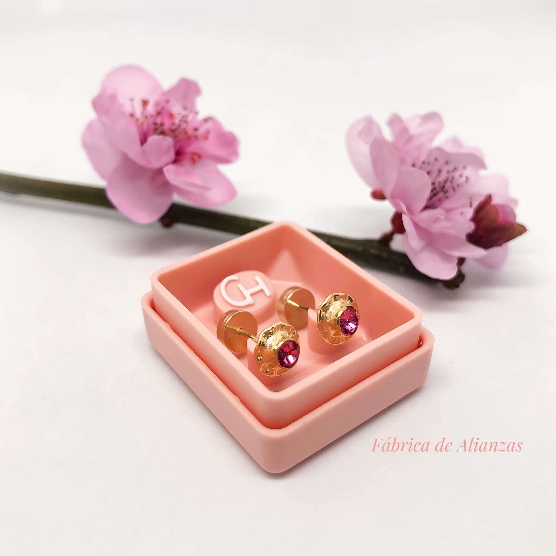 Aro Abridor Piedra Rosa Mediana