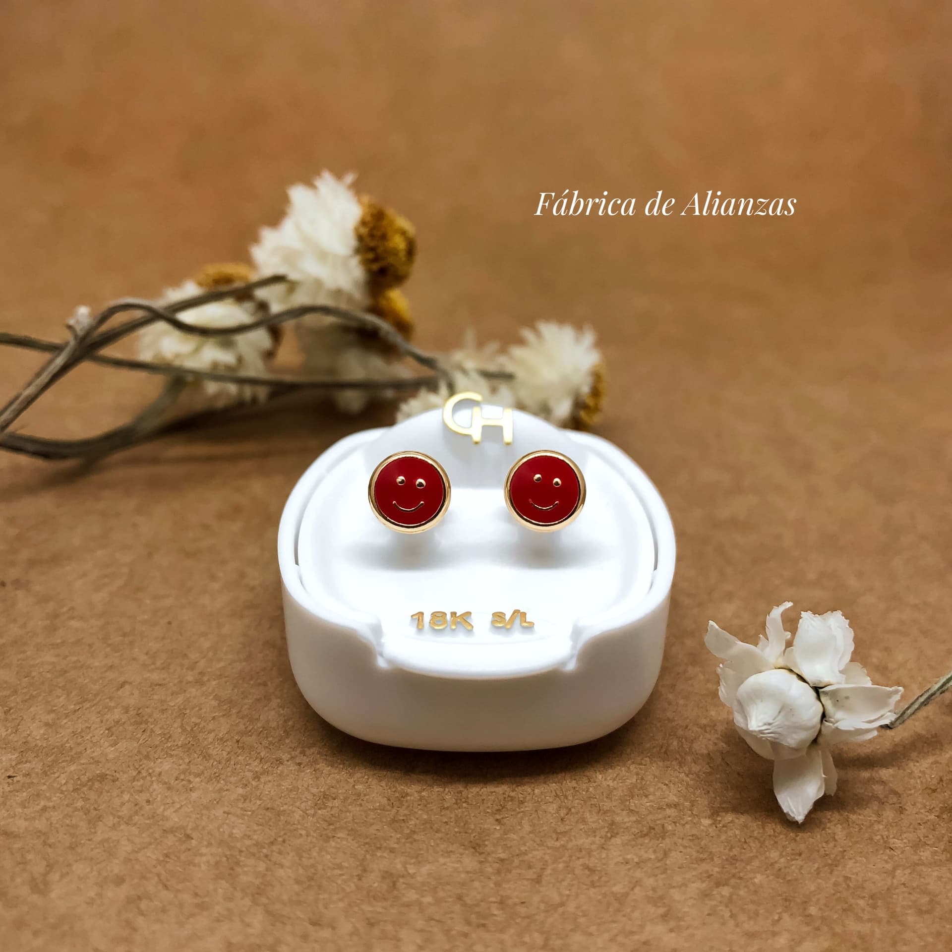 Aro Abridor Carita Laqueada Roja