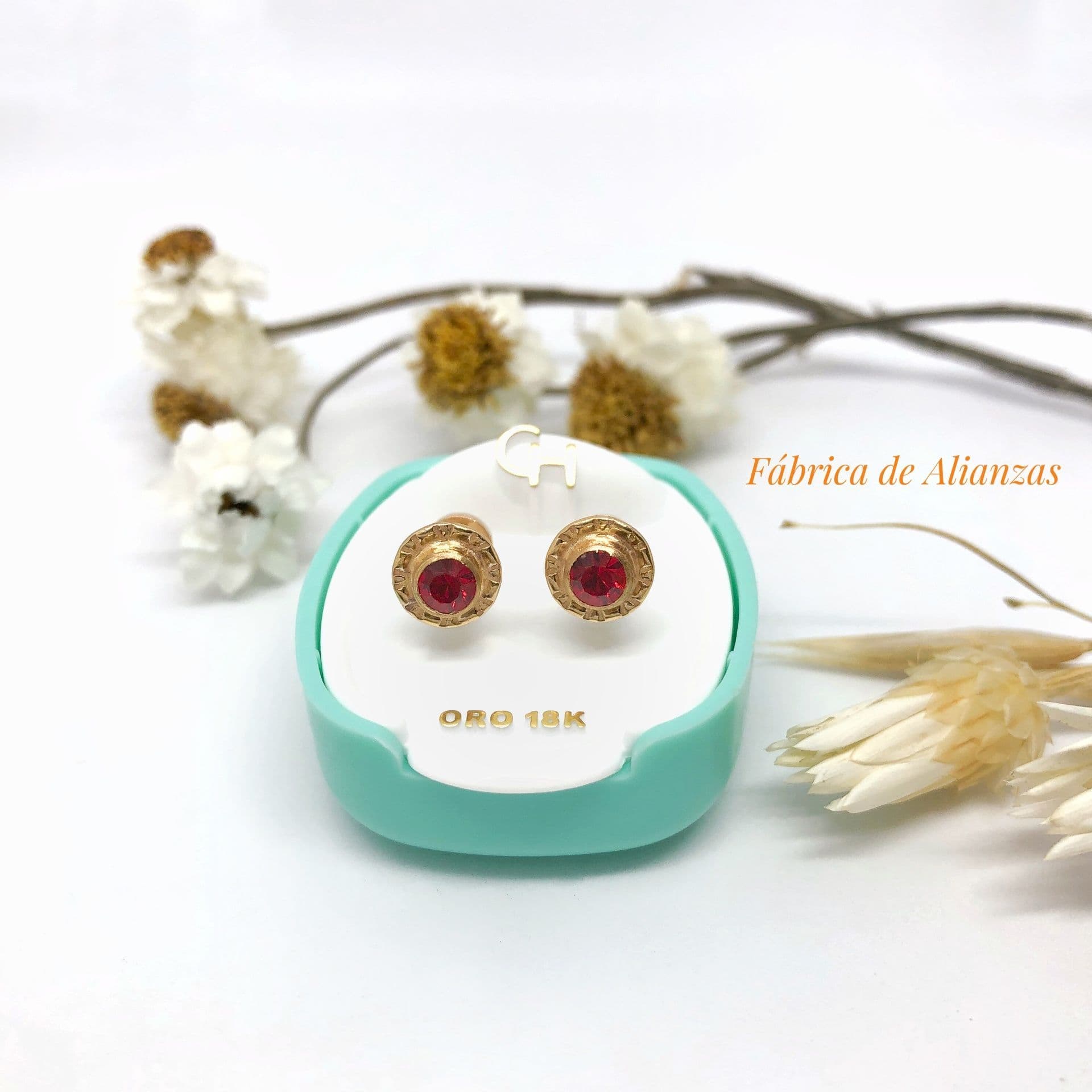 Aro Abridor Piedra Roja Grande