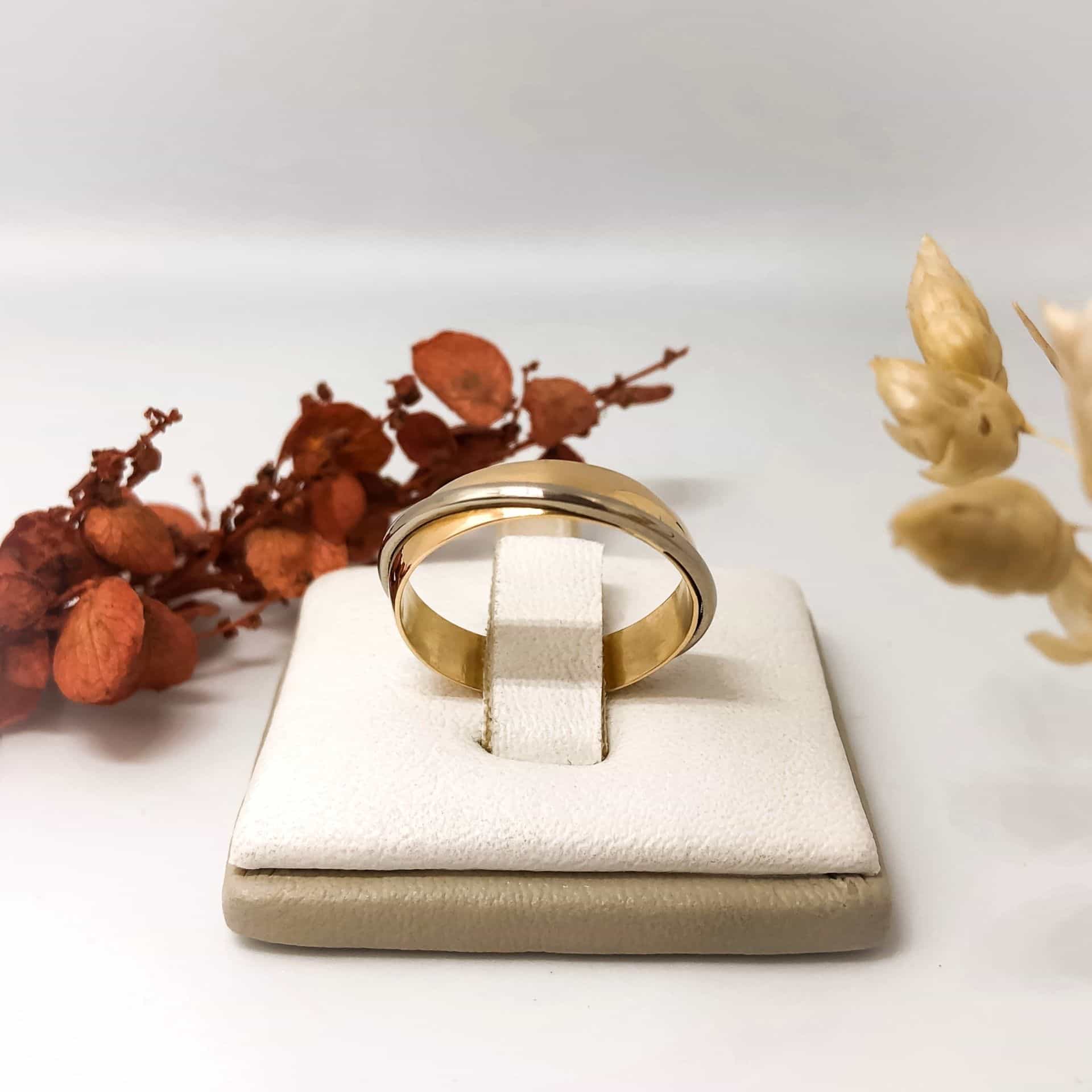 Alianza Saturno Oro Rosado Oro Blanco