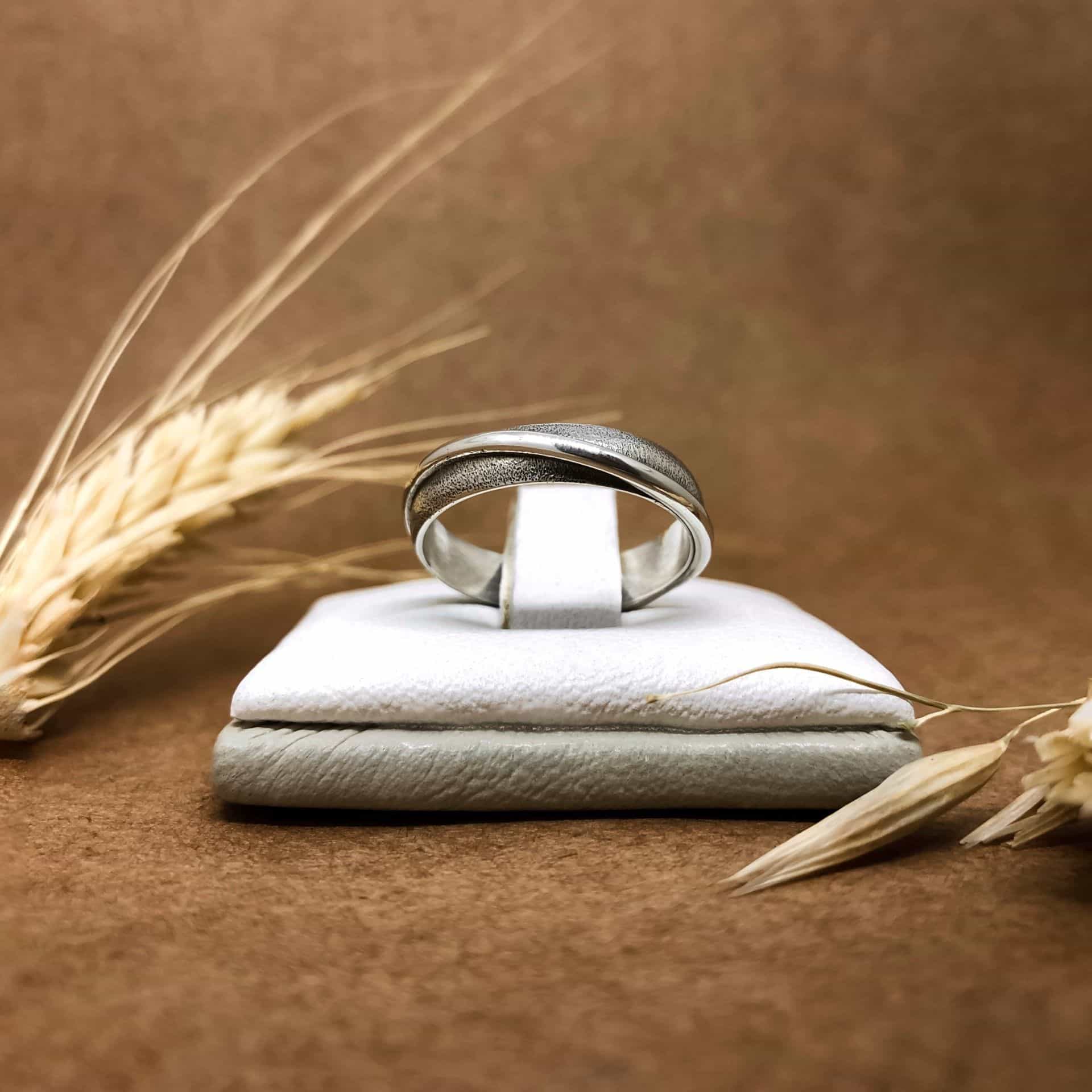 Alianza Saturno Fondo Diamantado Oro Blanco