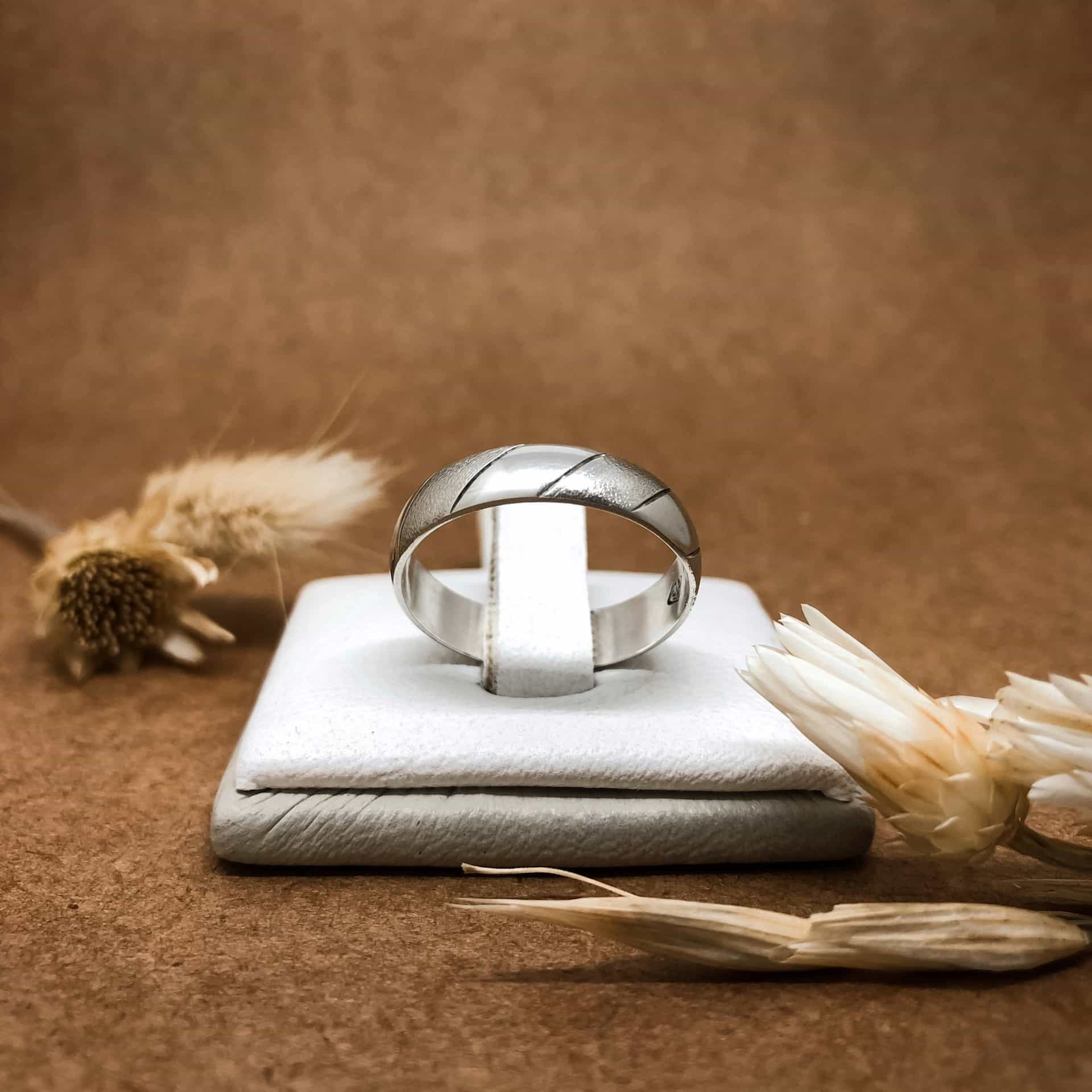 Alianza Italiana Satinada Oro Blanco