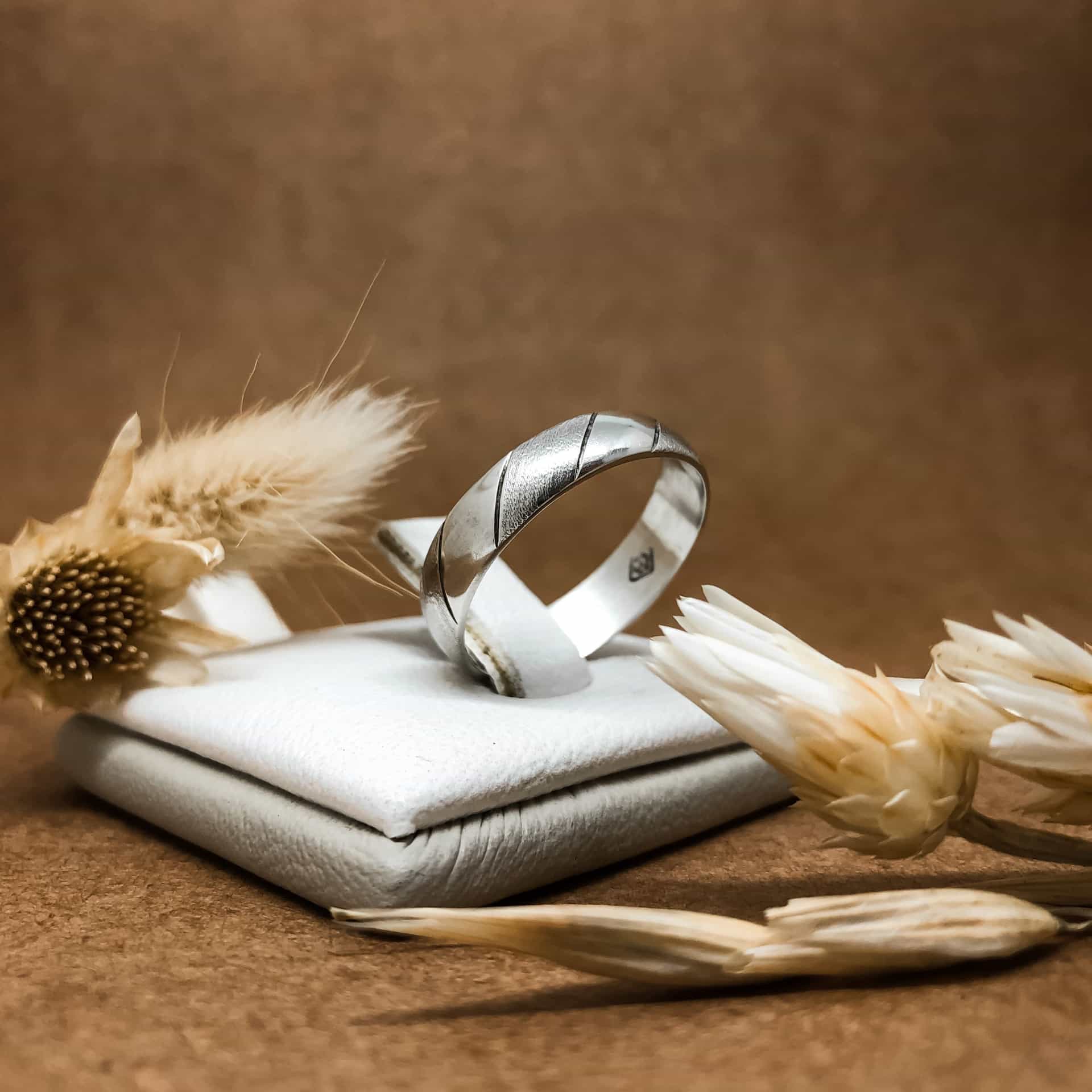 Alianza Italiana Satinada Oro Blanco