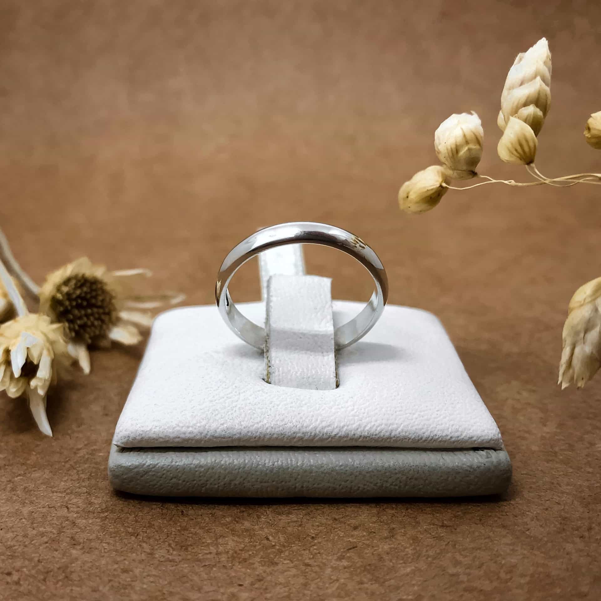 Alianza Media Caña Ancha Oro Blanco