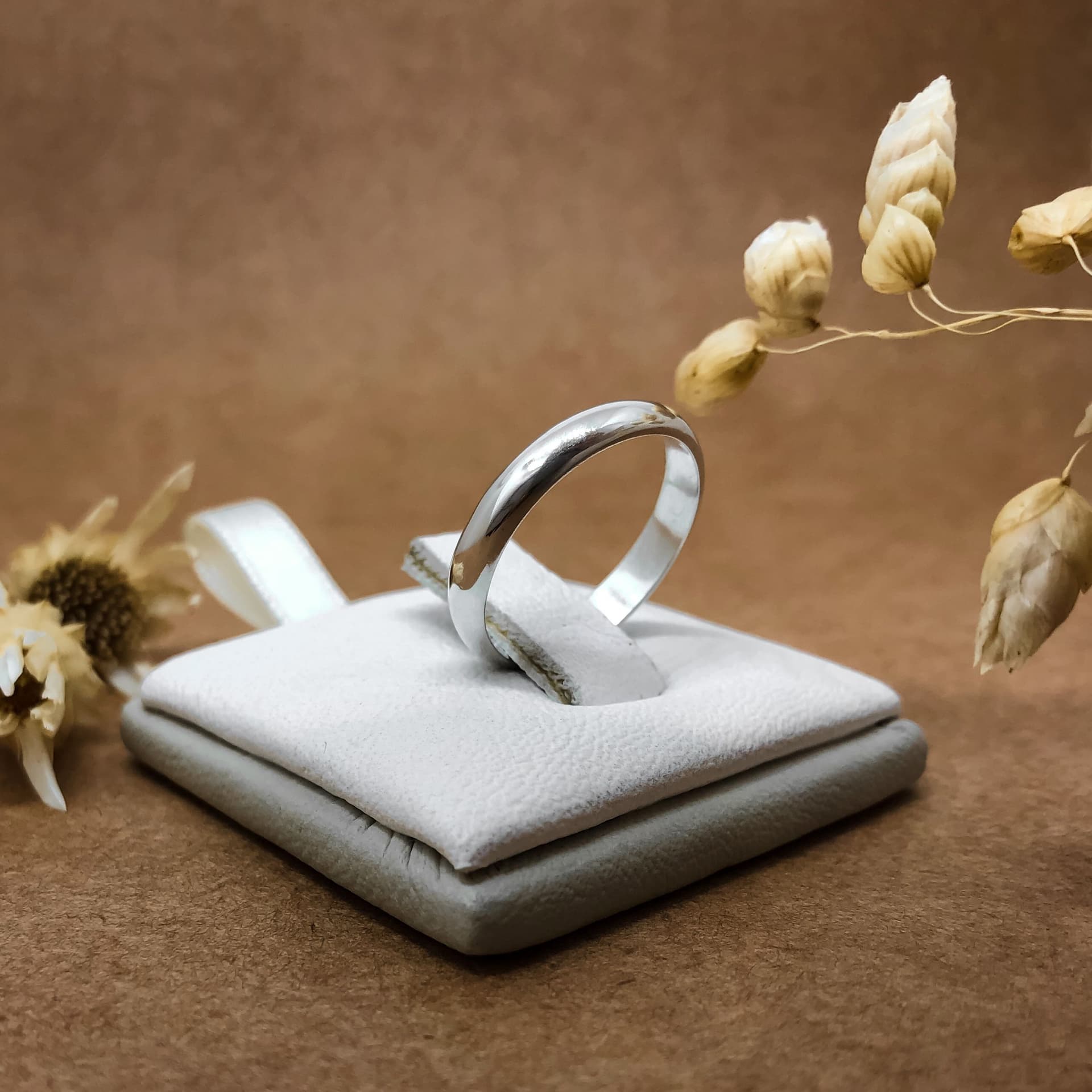 Alianza Media Caña Ancha Oro Blanco