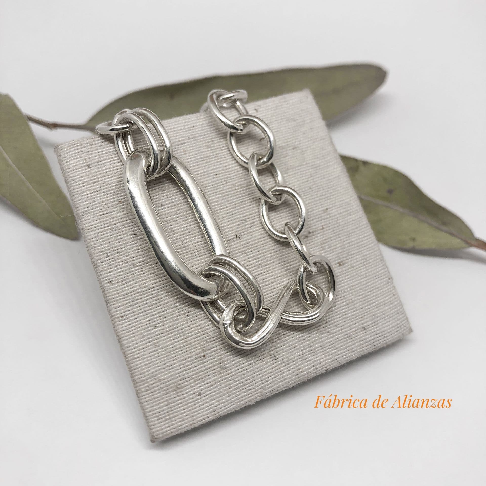 Pulsera  Cuatro Eslabones Combinados