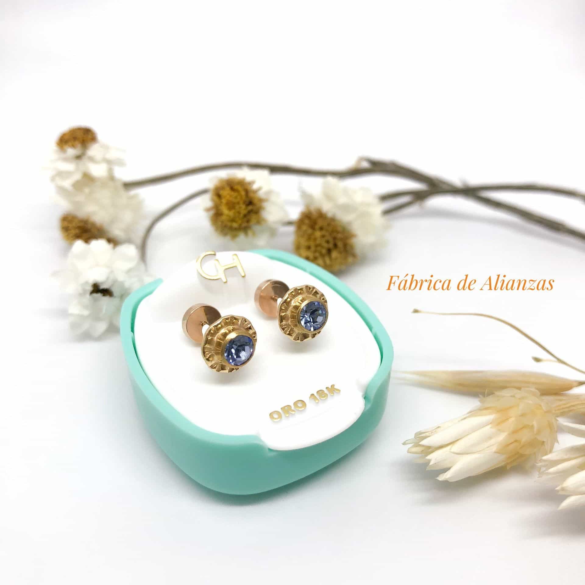 Aro Abridor Piedra Celeste Grande