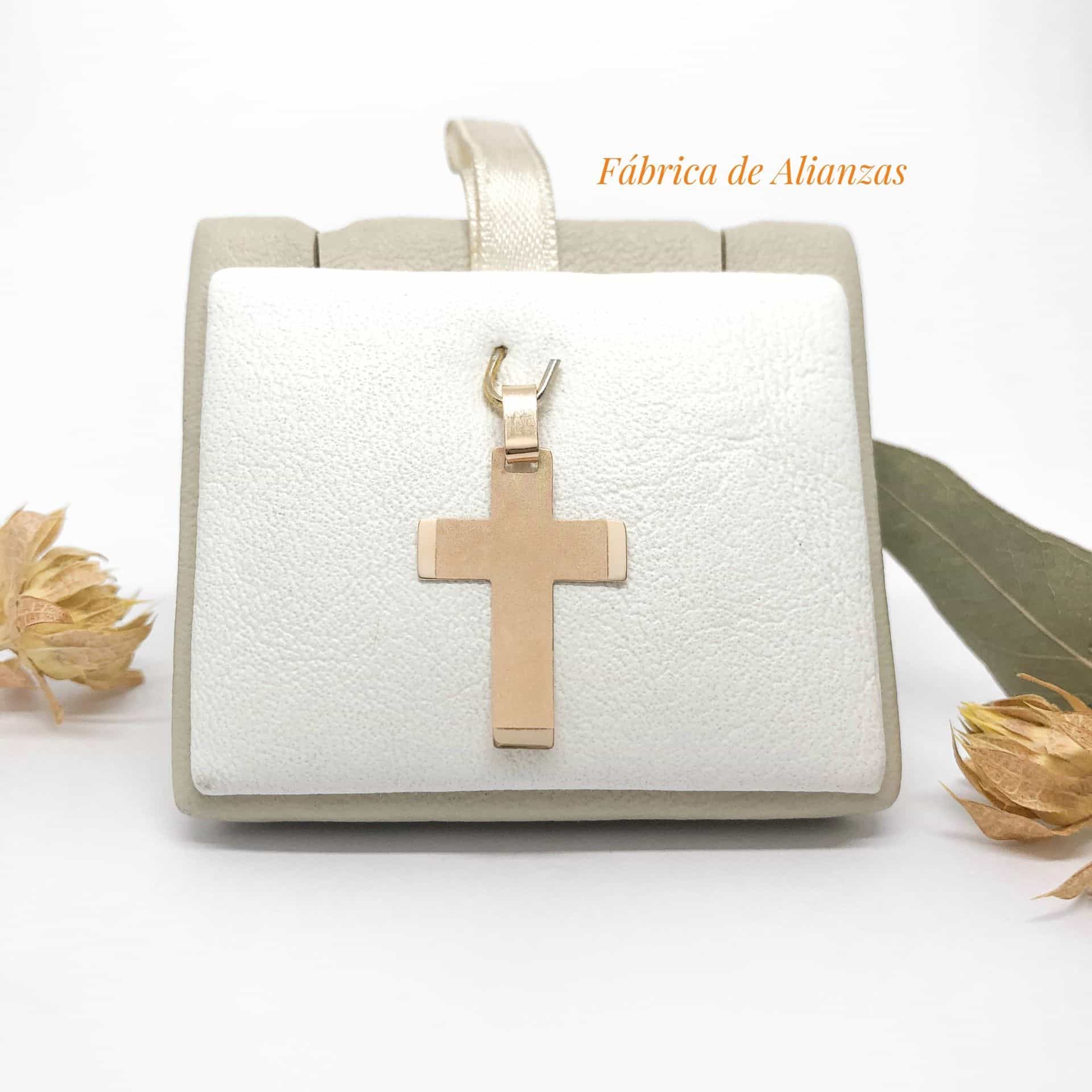 Dije Cruz Chata Arenada Bordes Pulidos