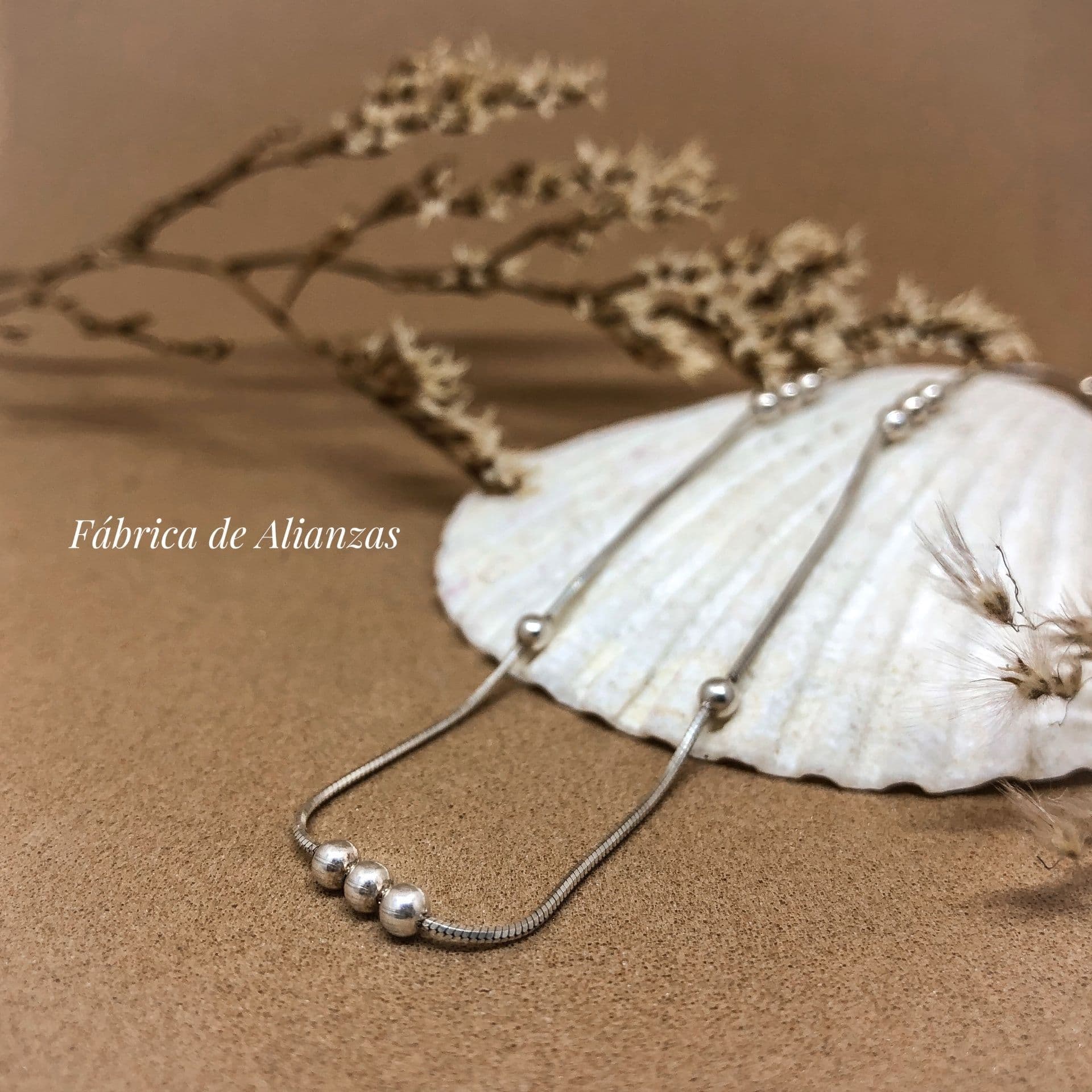 Cadena Colita de Ratón con Bolitas 3 x 1