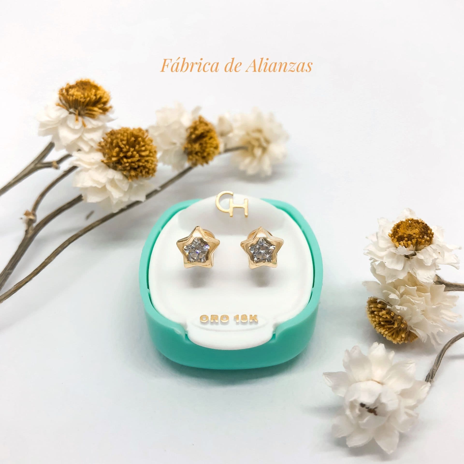 Aro Abridor Estrella Piedra Blanca Grande