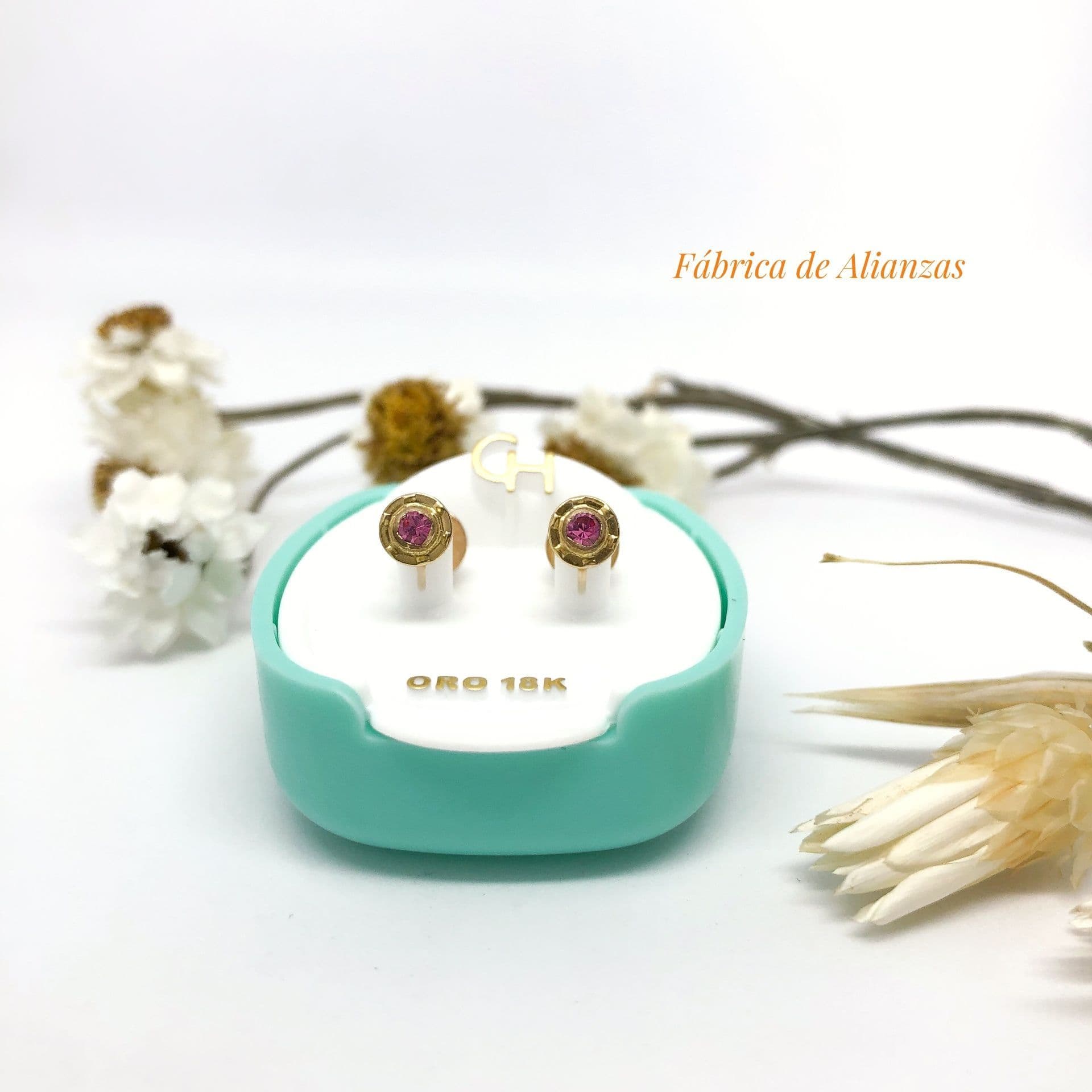 Aro Abridor Piedra Rosa Chica