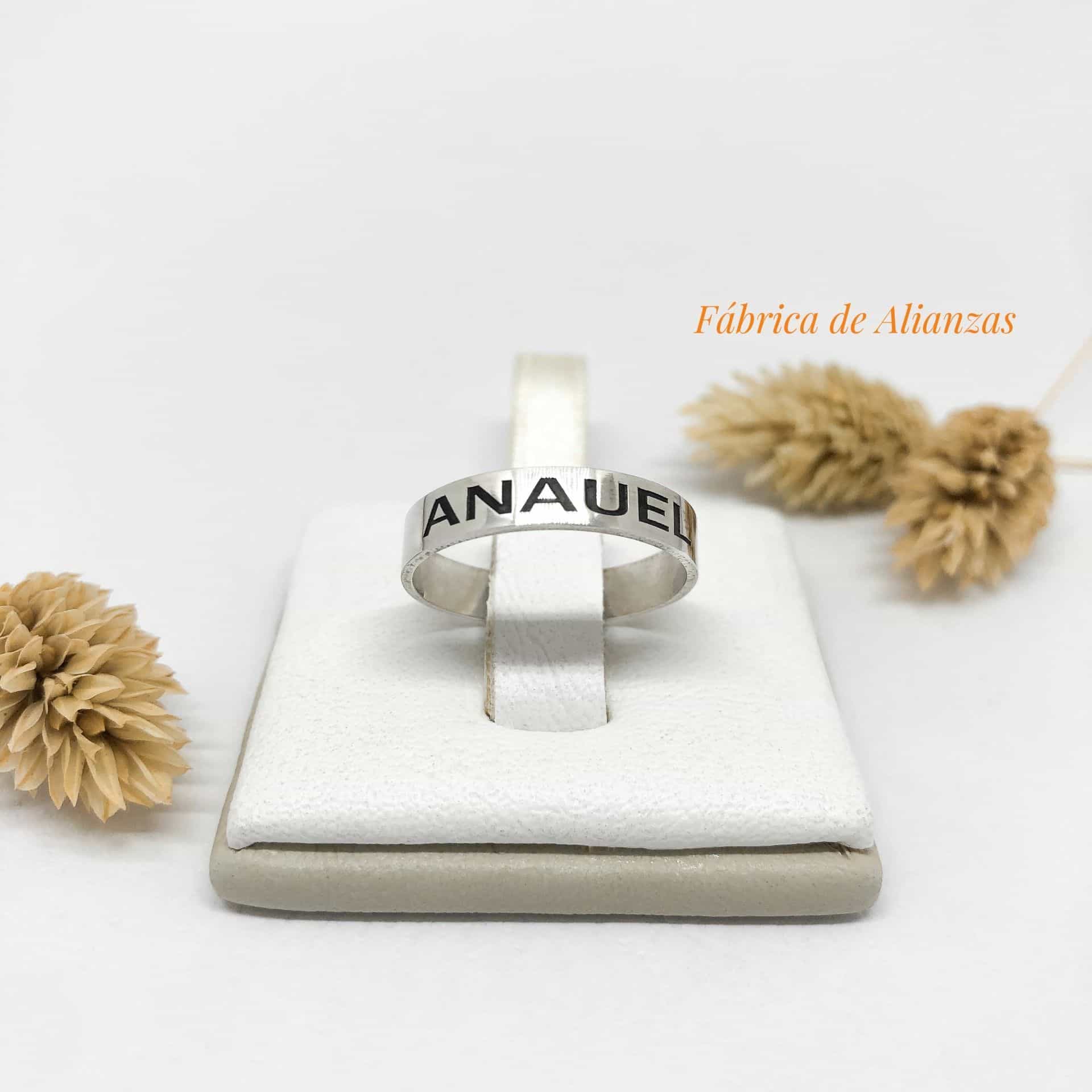 Alianza Cinta Grabada con Nombre