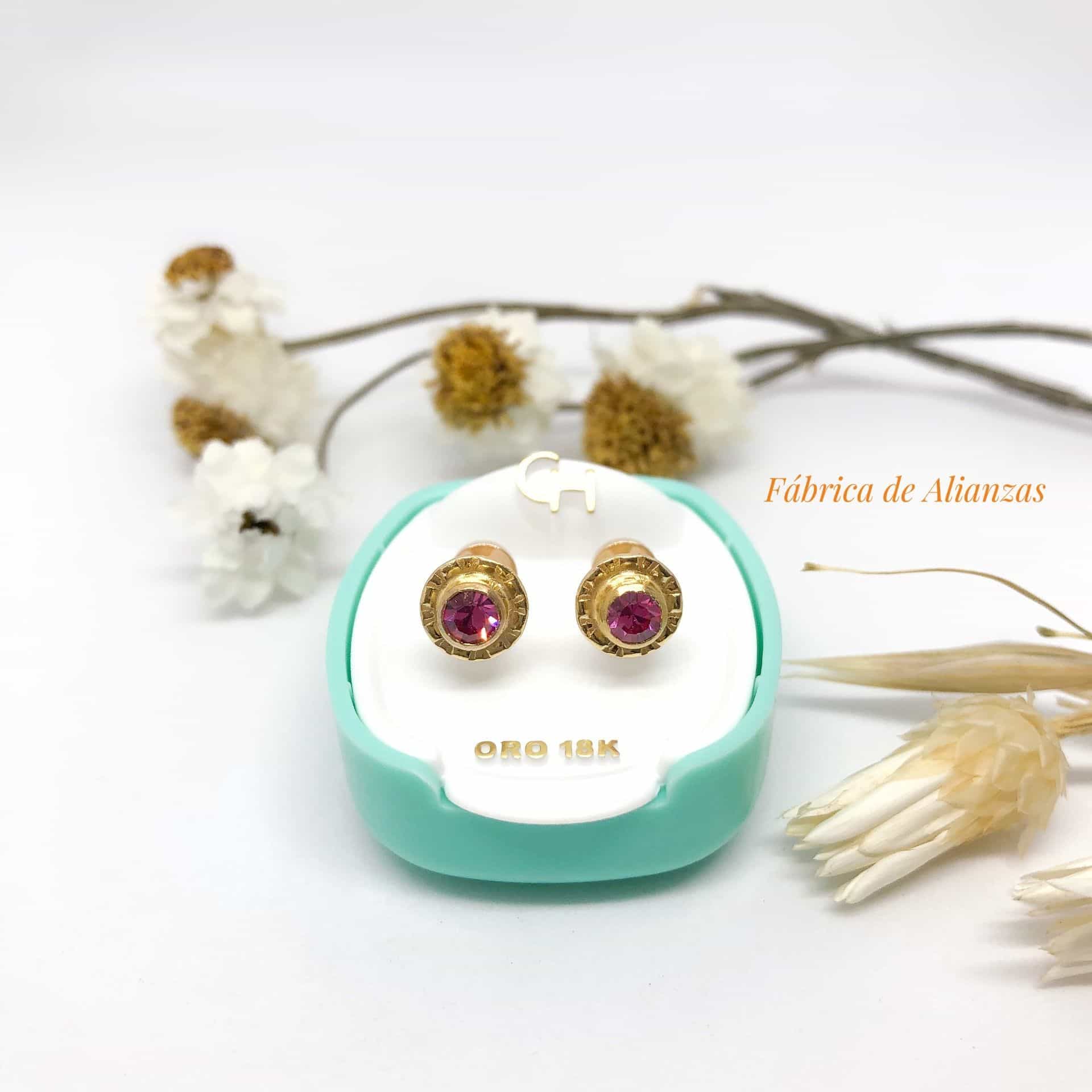 Aro Abridor Piedra Rosa Grande