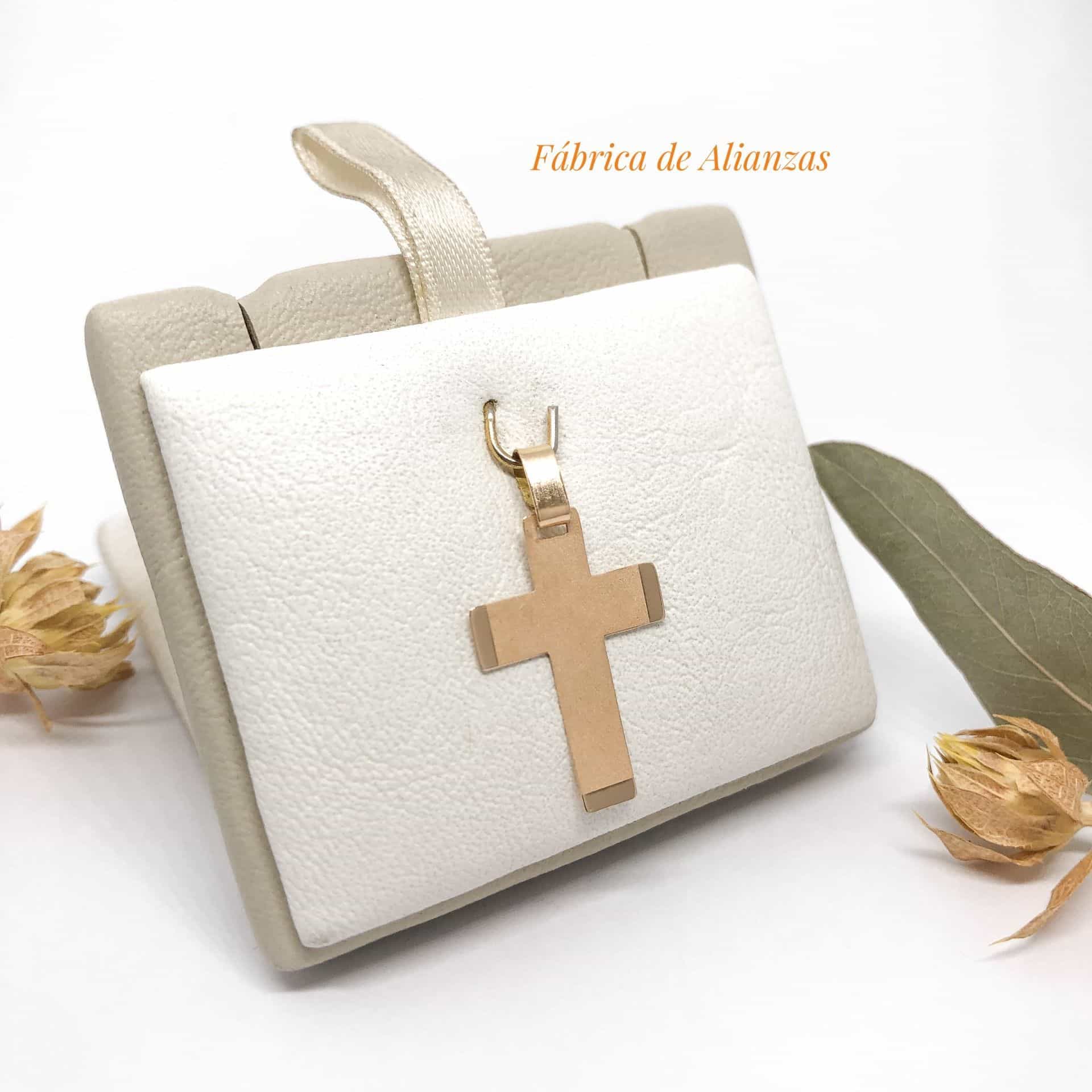 Dije Cruz Chata Arenada Bordes Pulidos