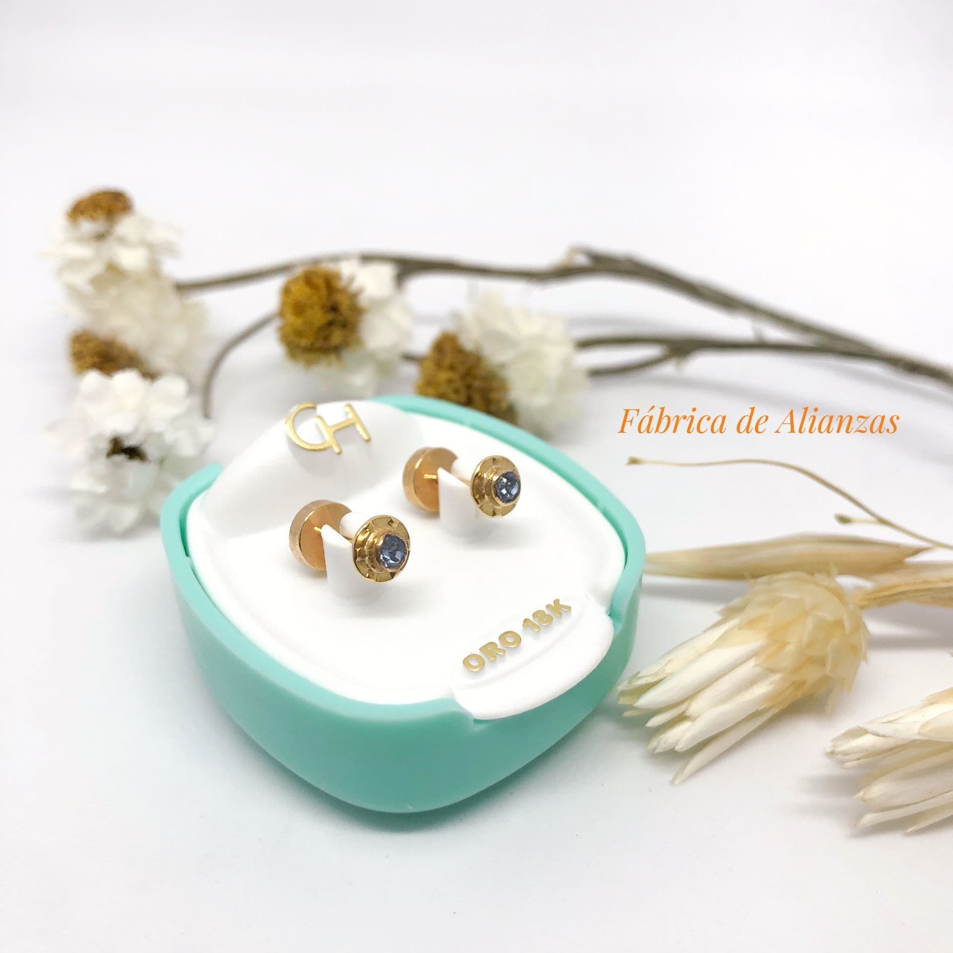 Aro Abridor Piedra Celeste Chica