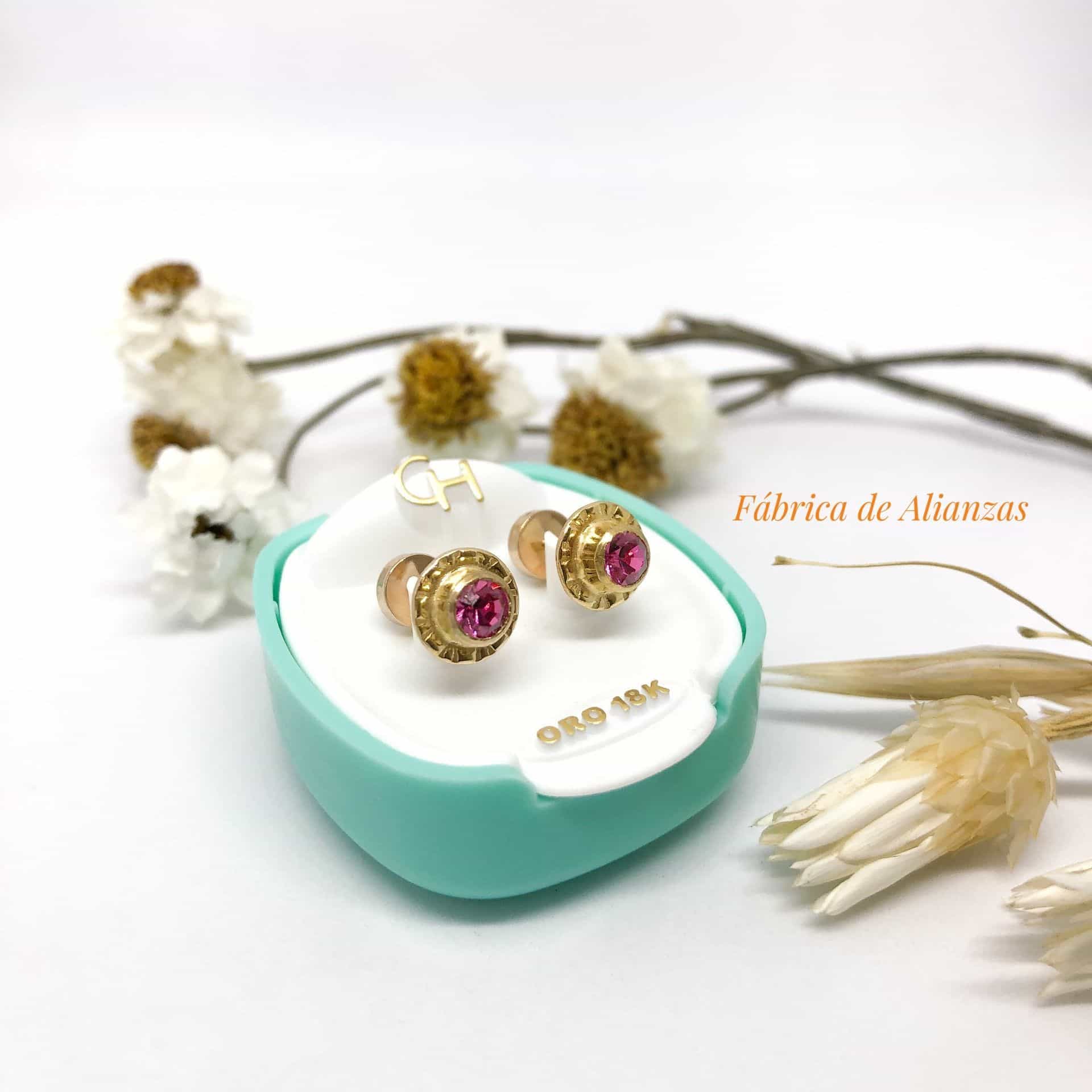 Aro Abridor Piedra Rosa Grande