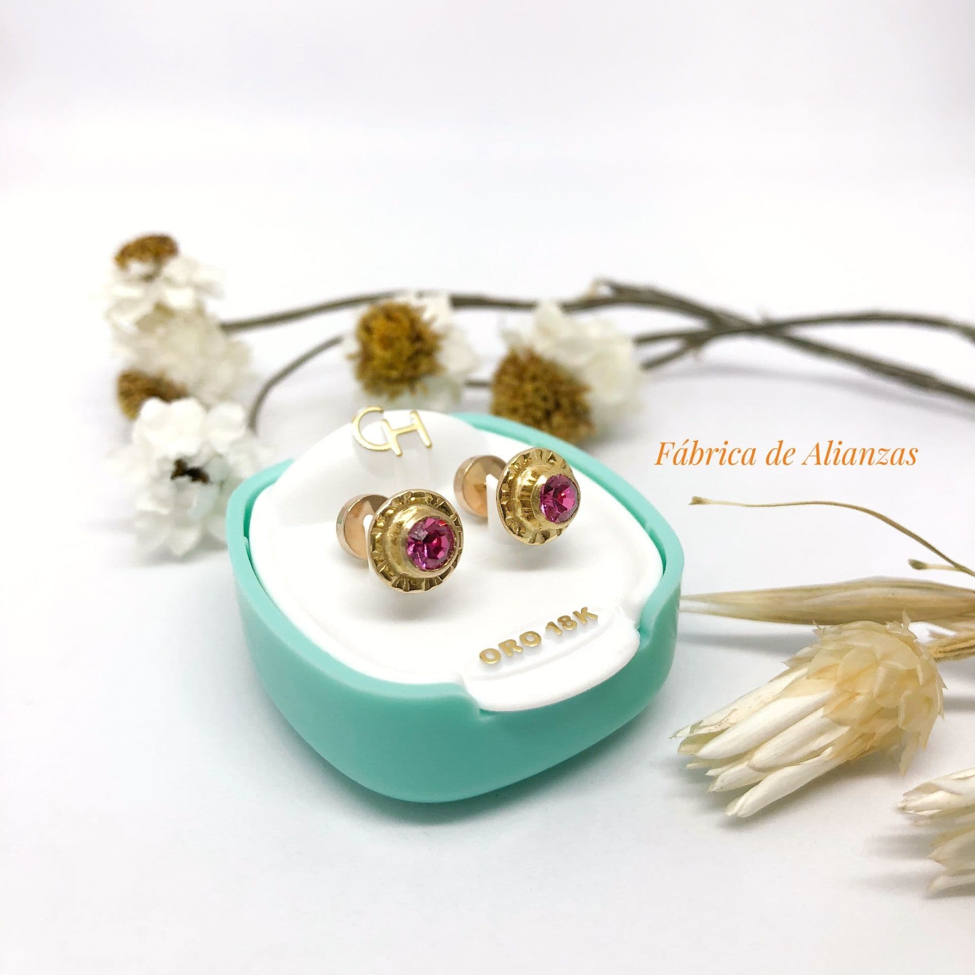 Aro Abridor Piedra Rosa Grande