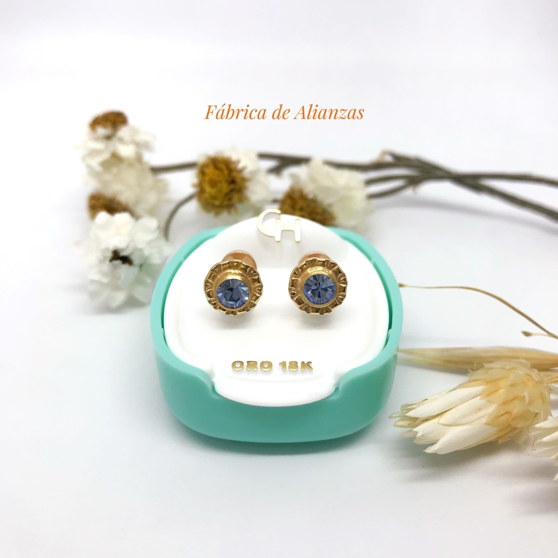 Aro Abridor Piedra Celeste Grande