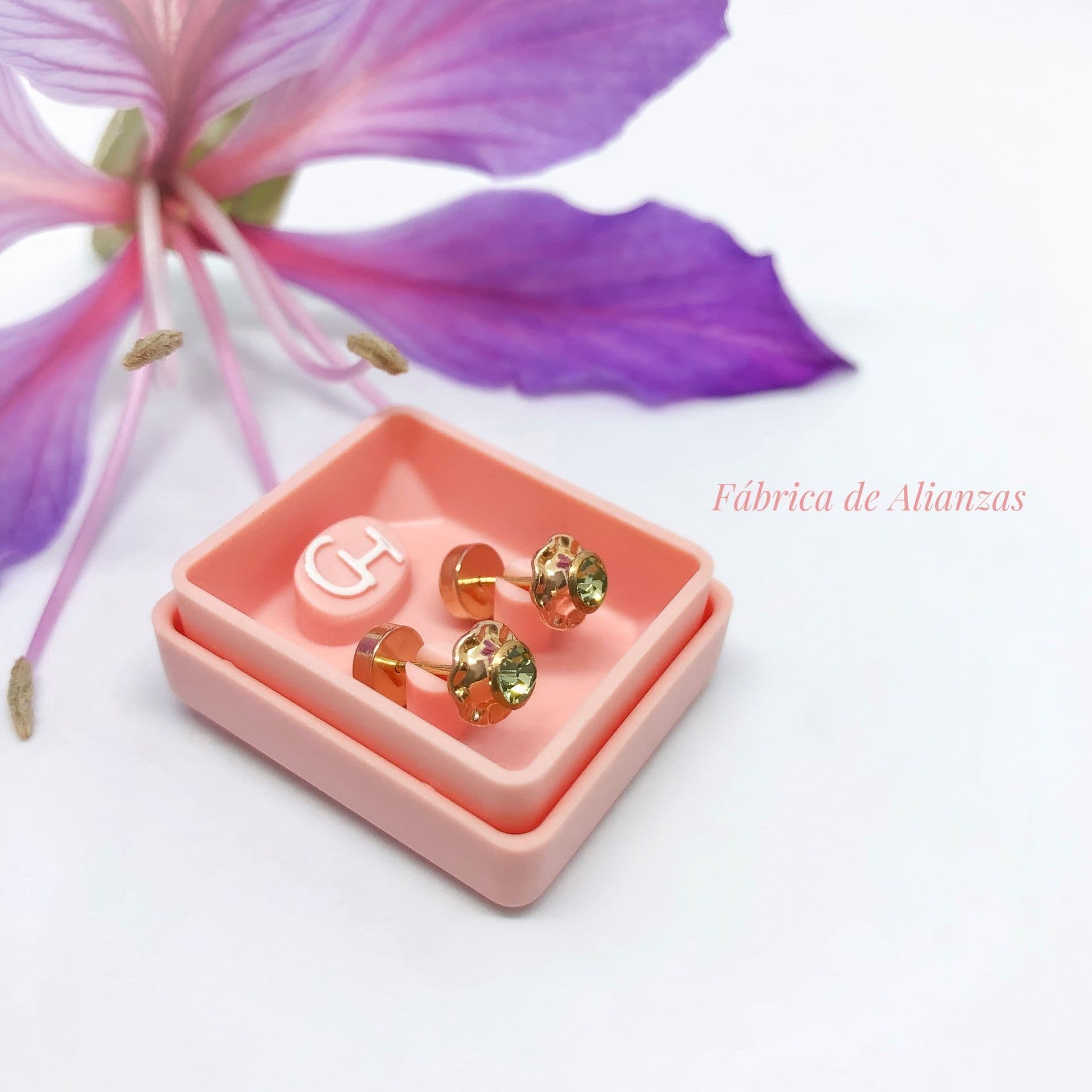 Aro Abridor Piedra Verde Mediana