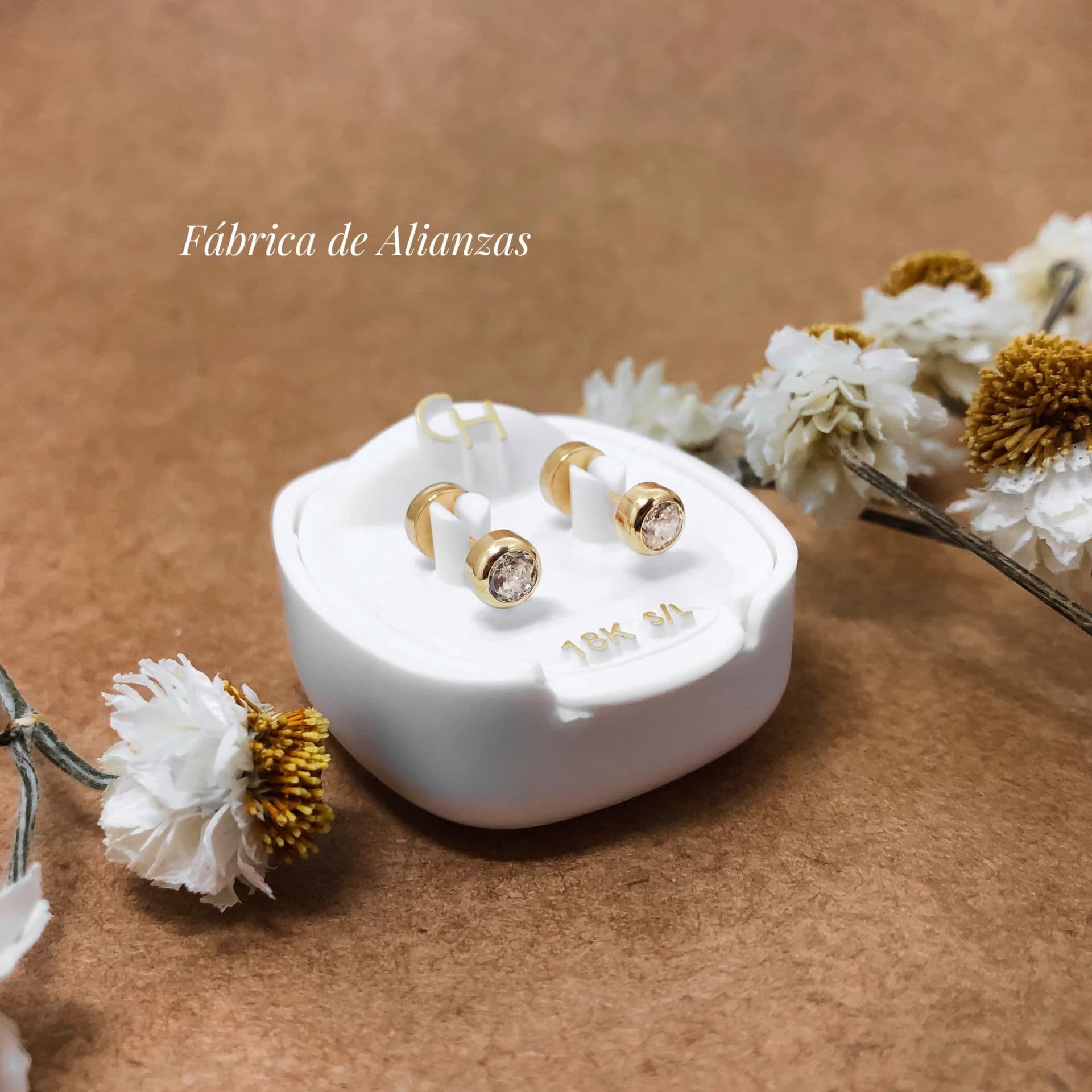 Aro Abridor Tubito Piedra Blanca